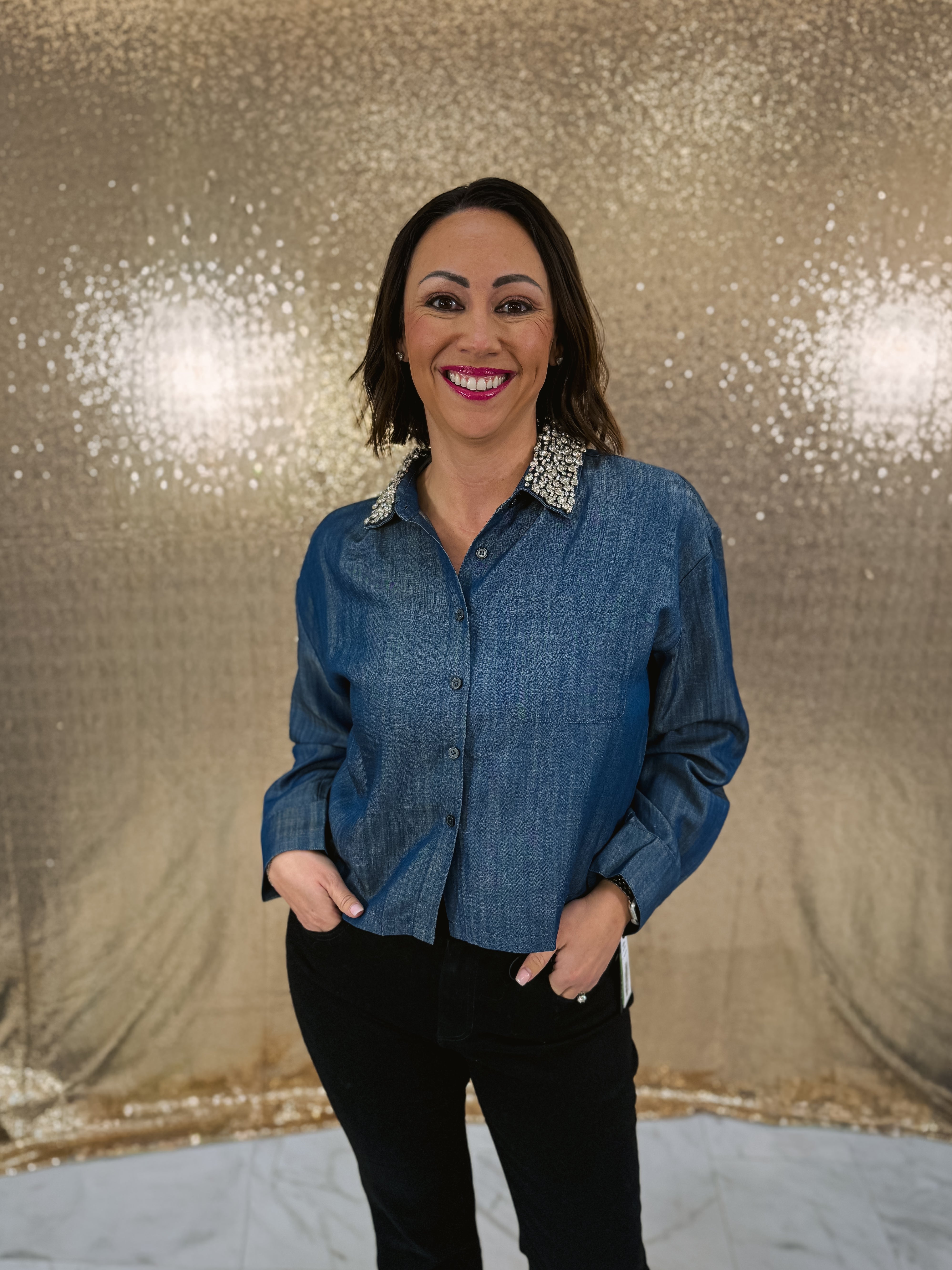 Elan Stone Collared Shirt