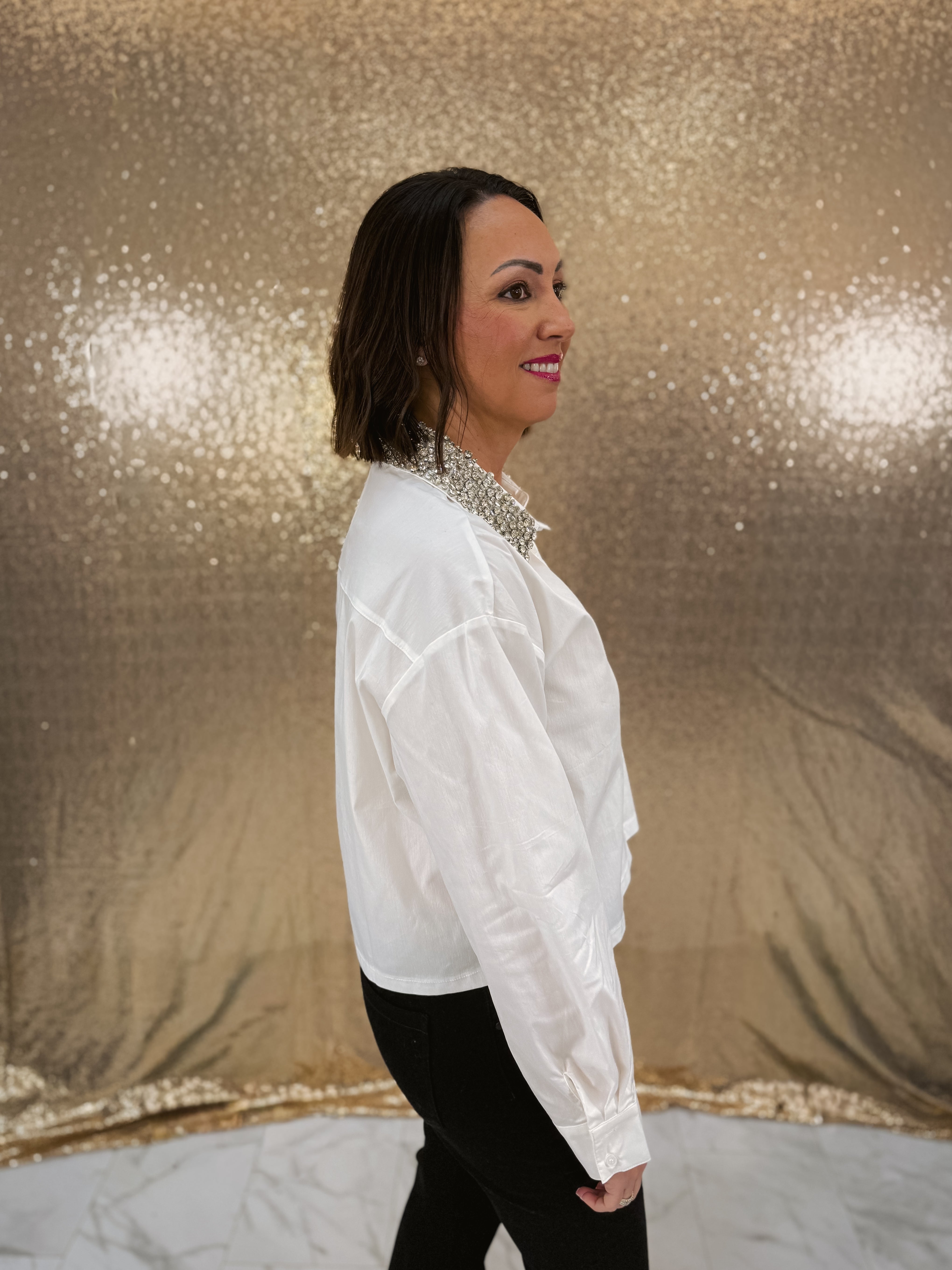 Elan Stone Collared Shirt
