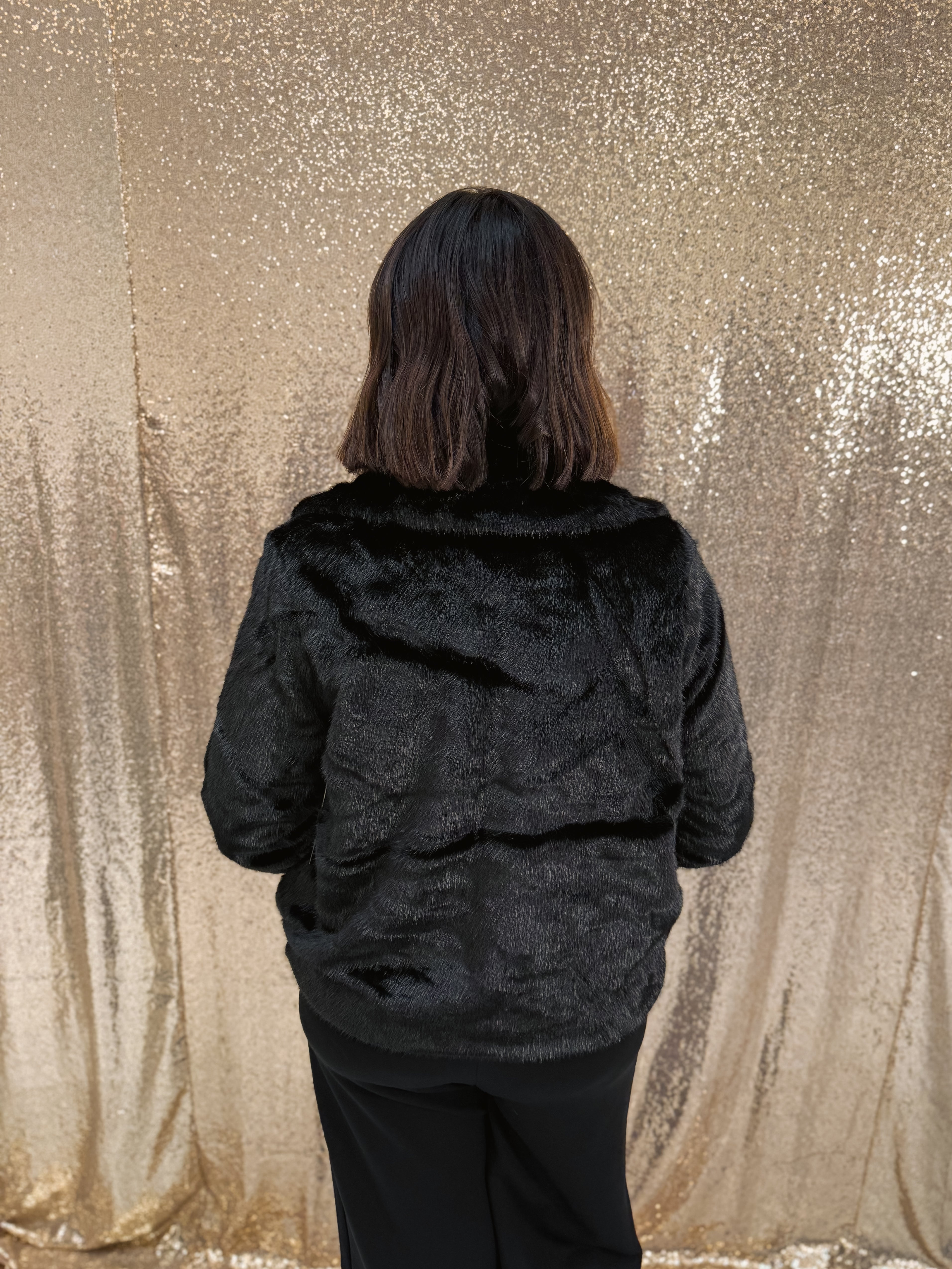 Liverpool Collared Faux Fur Jacket