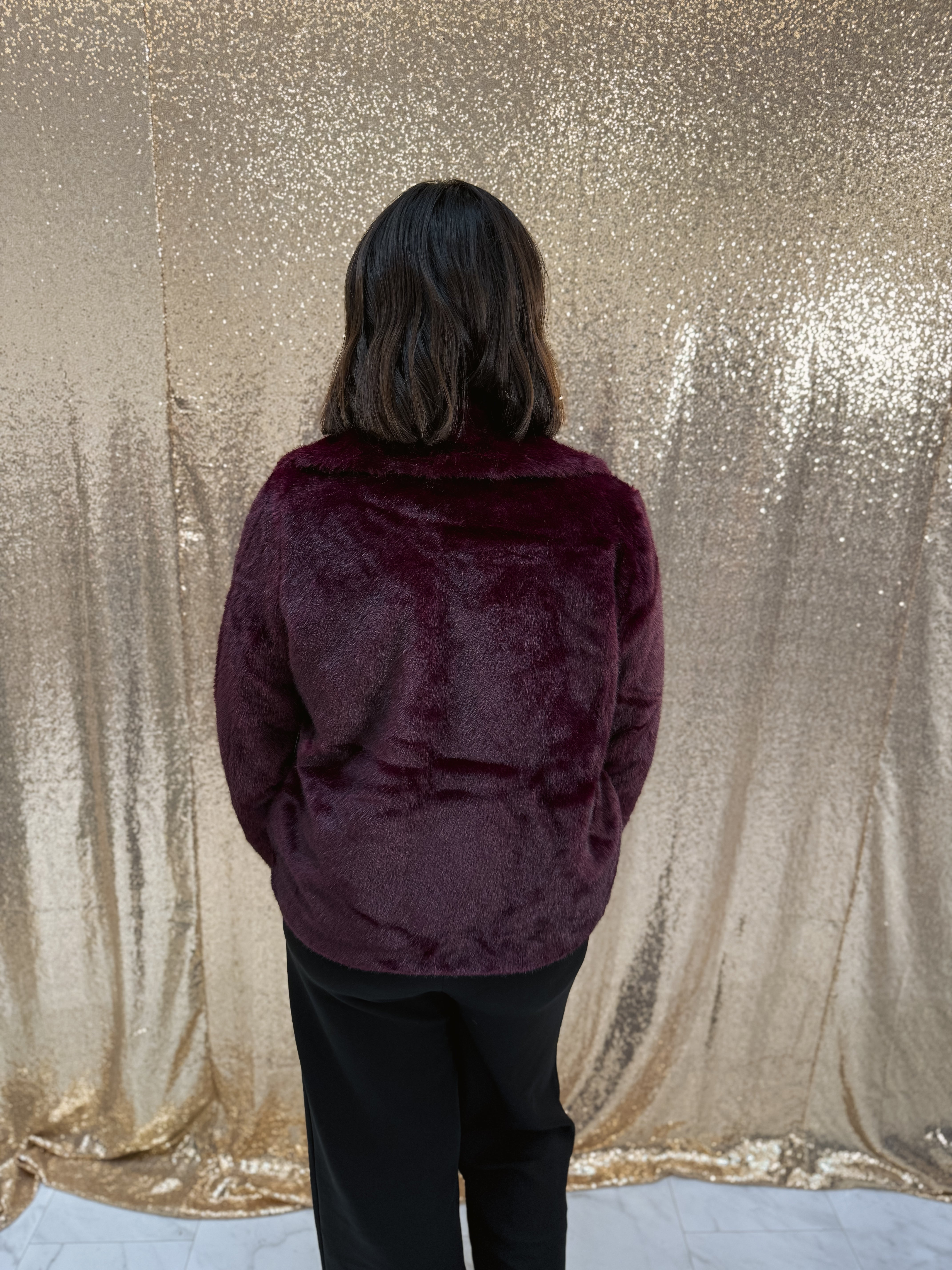 Liverpool Collared Faux Fur Jacket