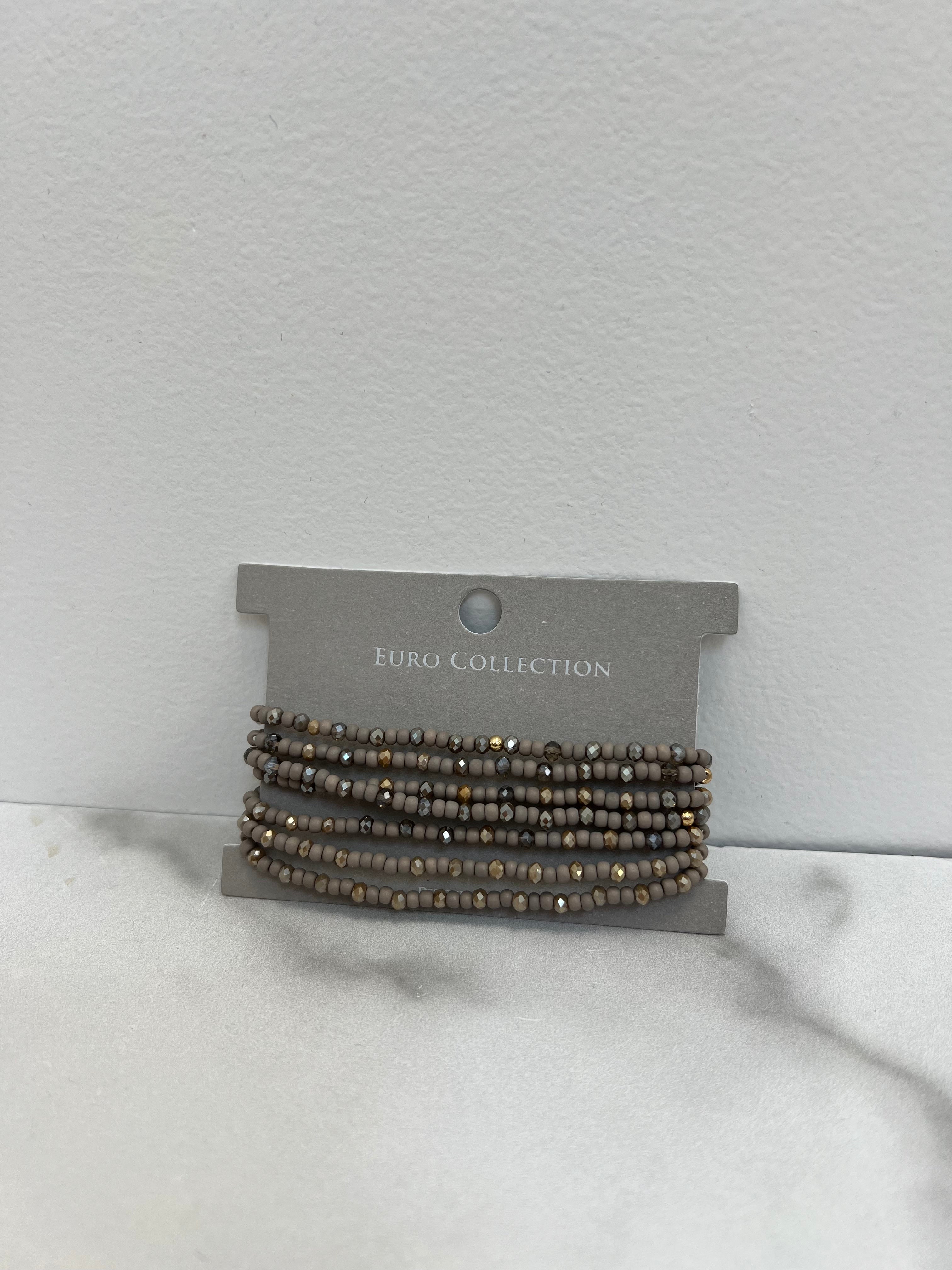 7-Stack Glass Beaded Bracelet Set