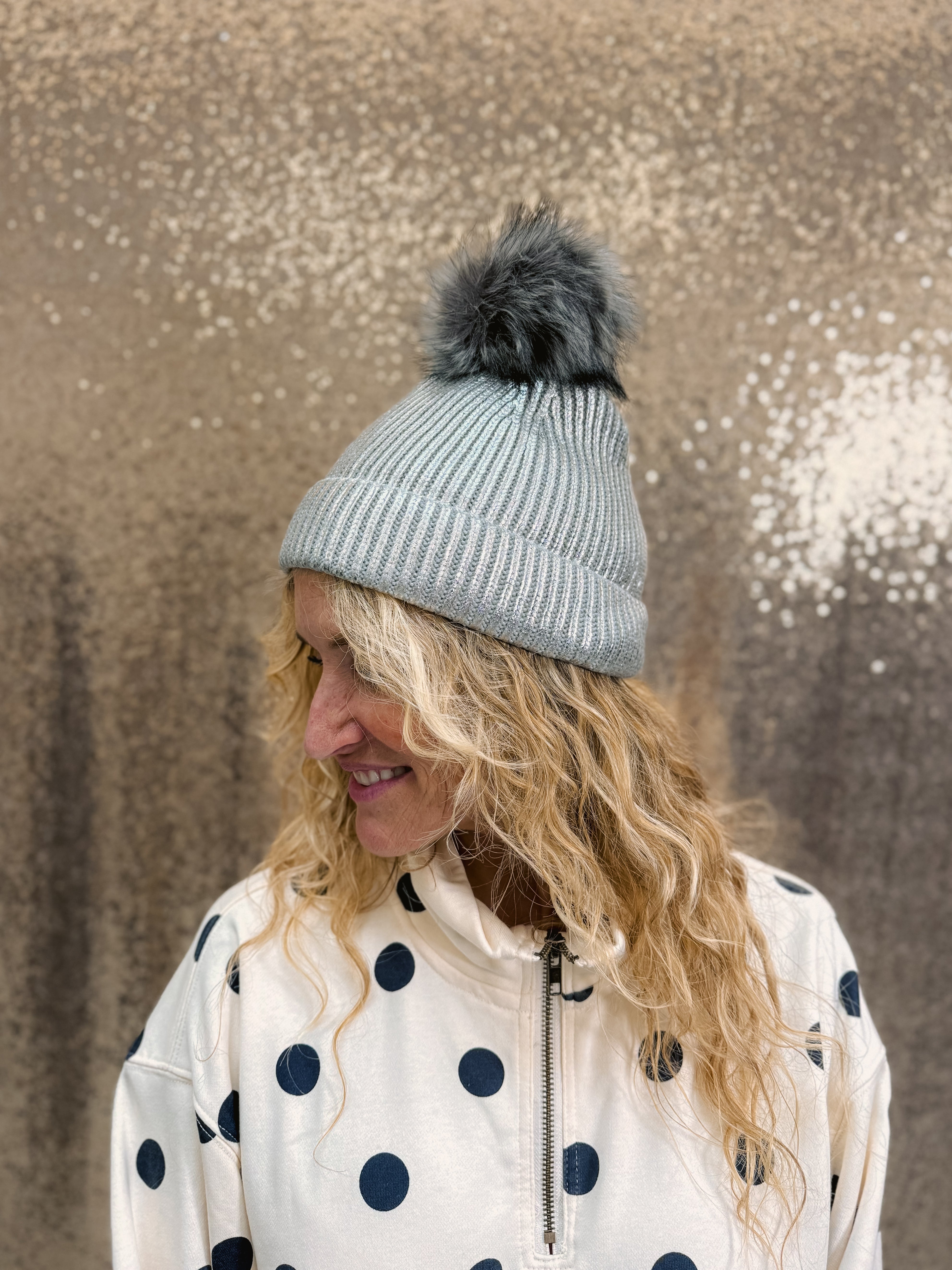 Molly Bracken Silver Stocking Hat