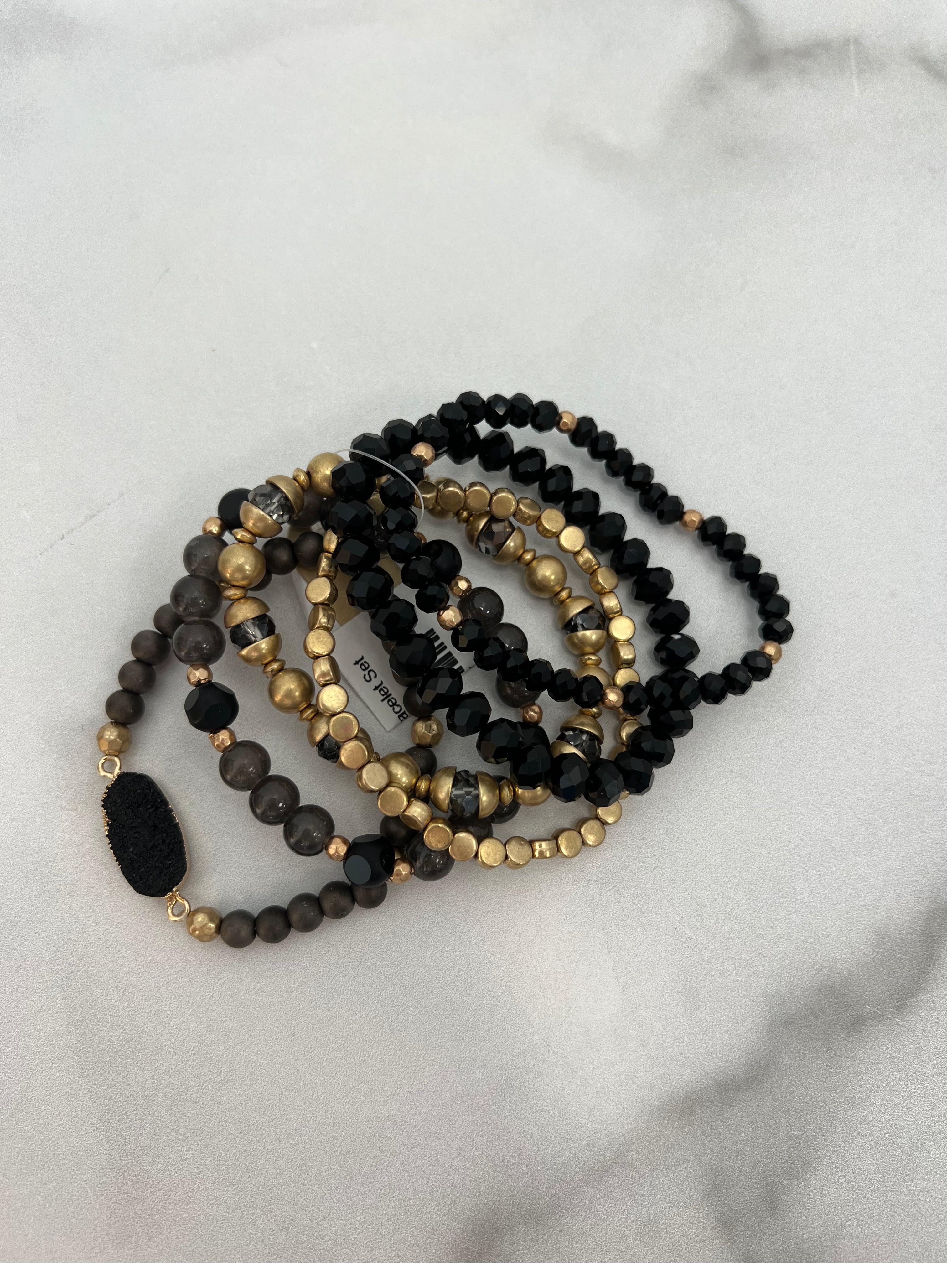 6-Stack Beaded Bracelet Set