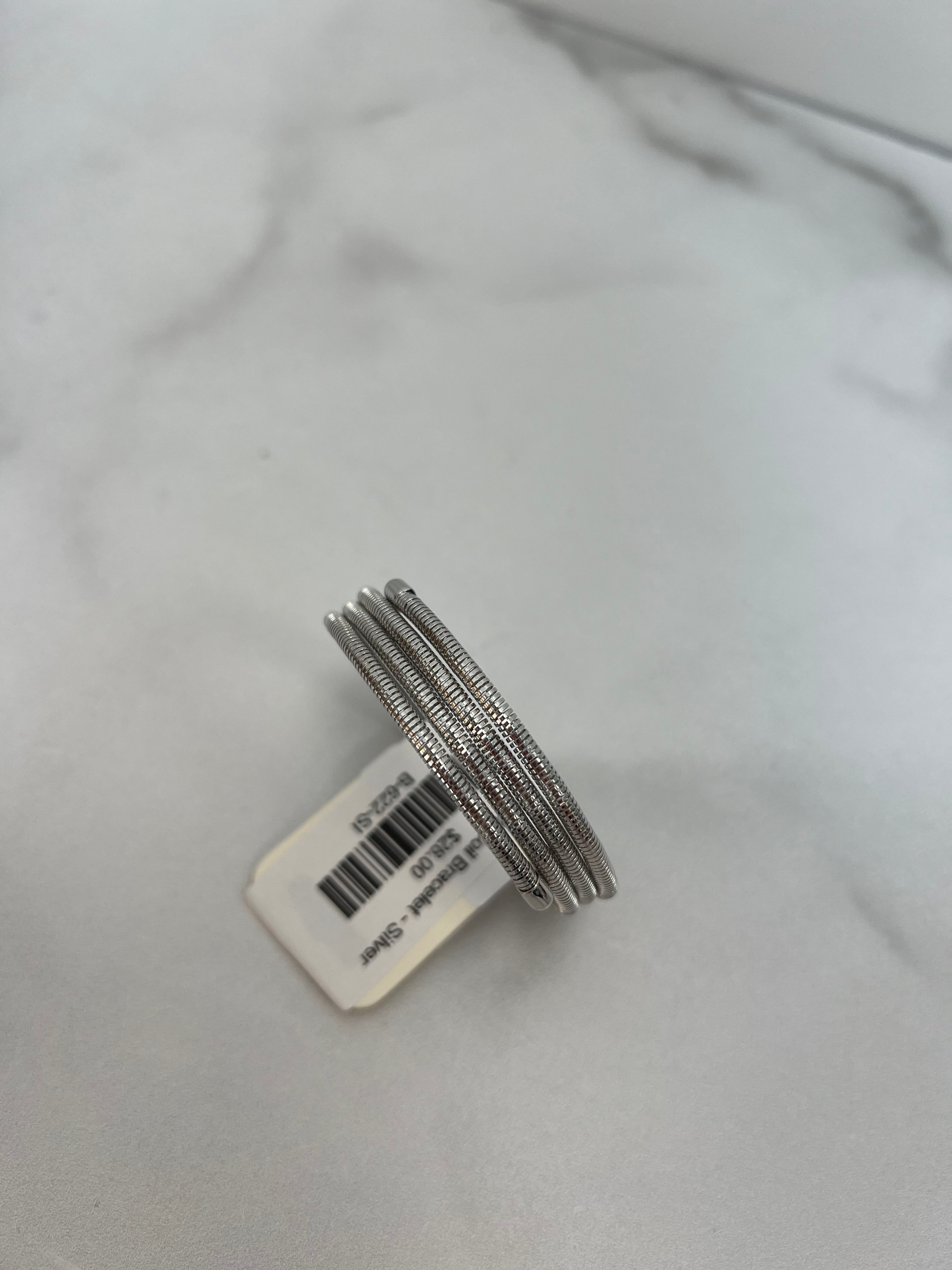 Stretch Coil Bracelet - Silver