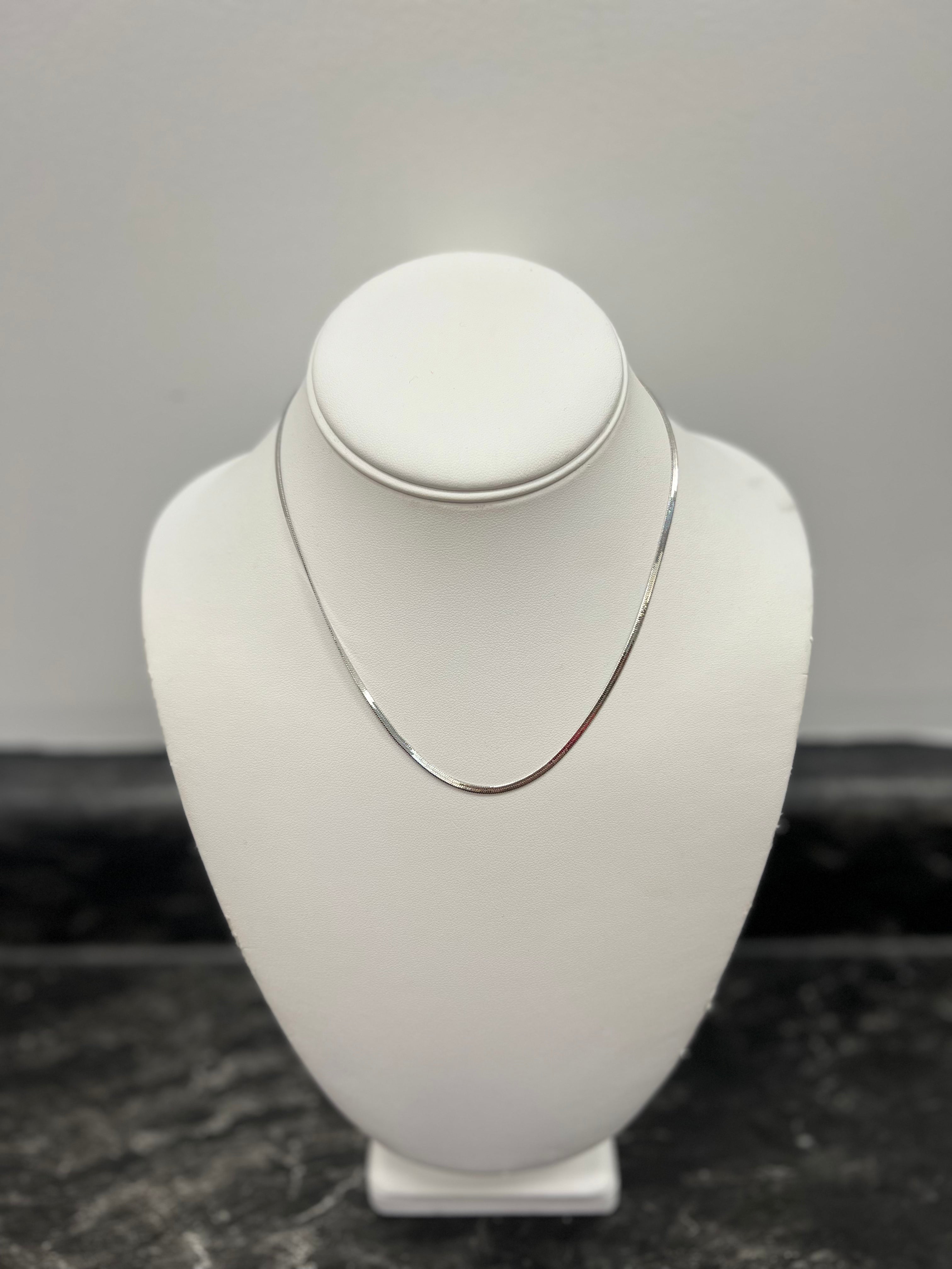 Snake Chain Necklace - Silver