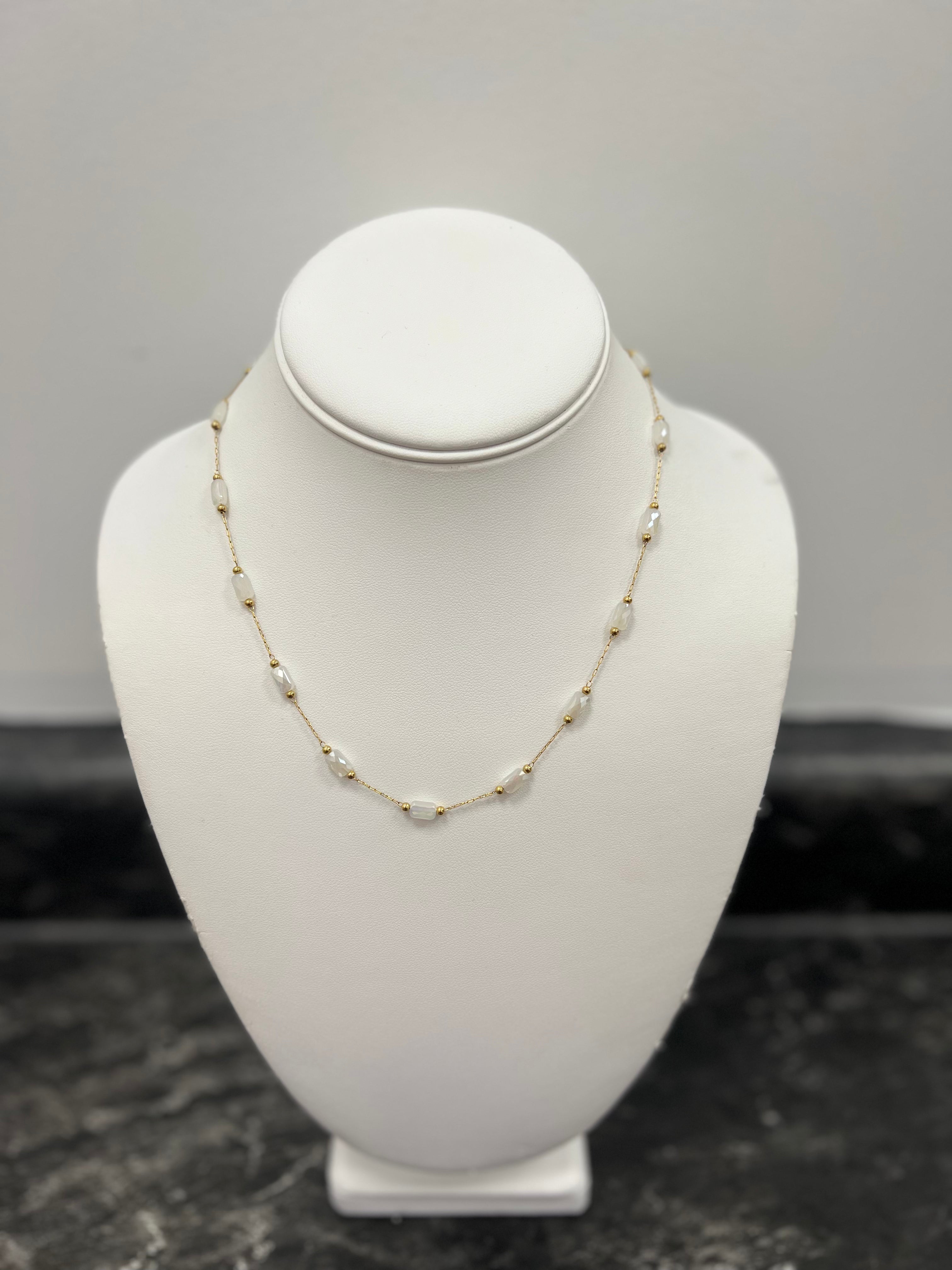 Stainless Steel Beaded Necklace