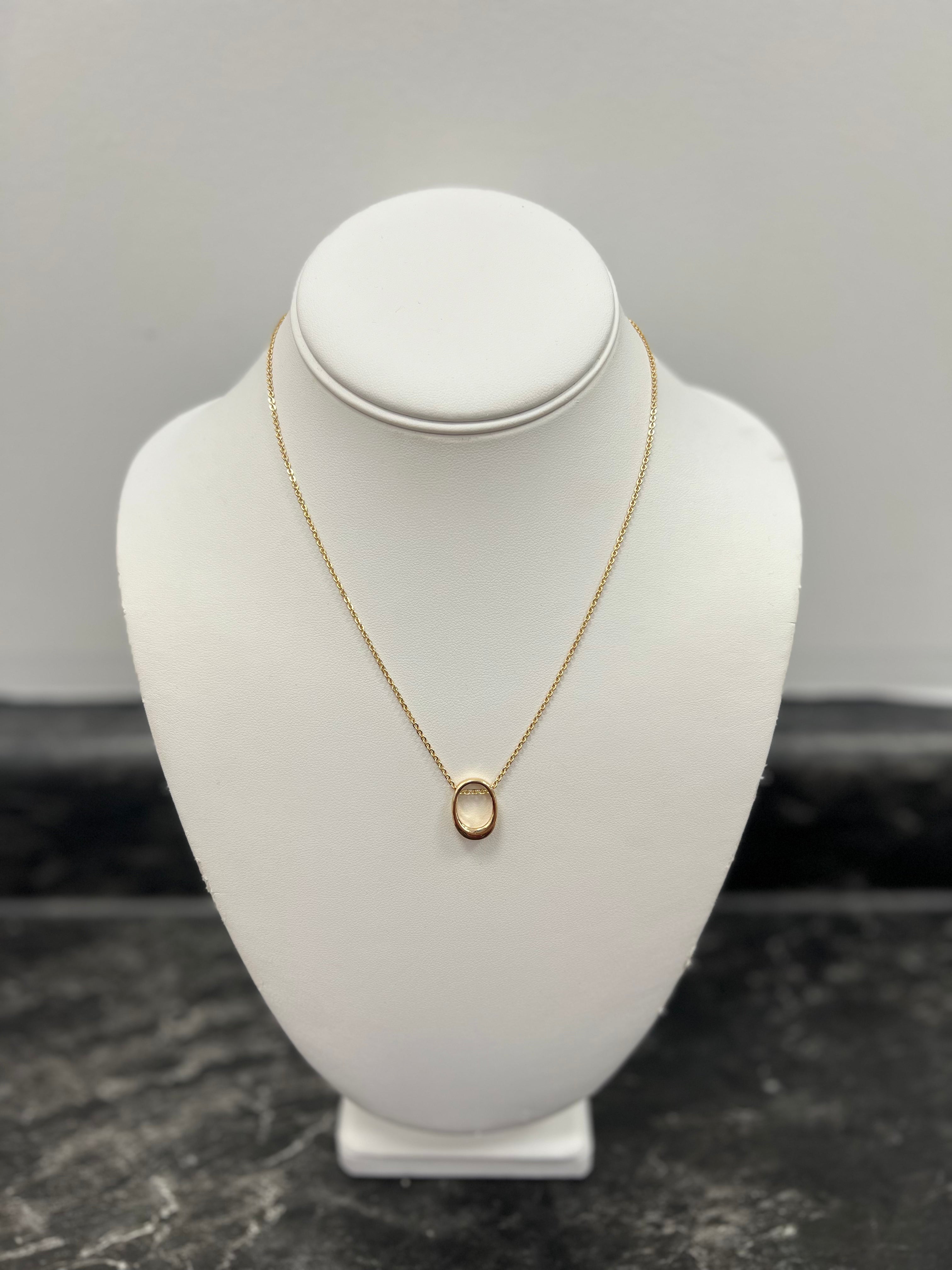 Open Circle Pendant Necklace