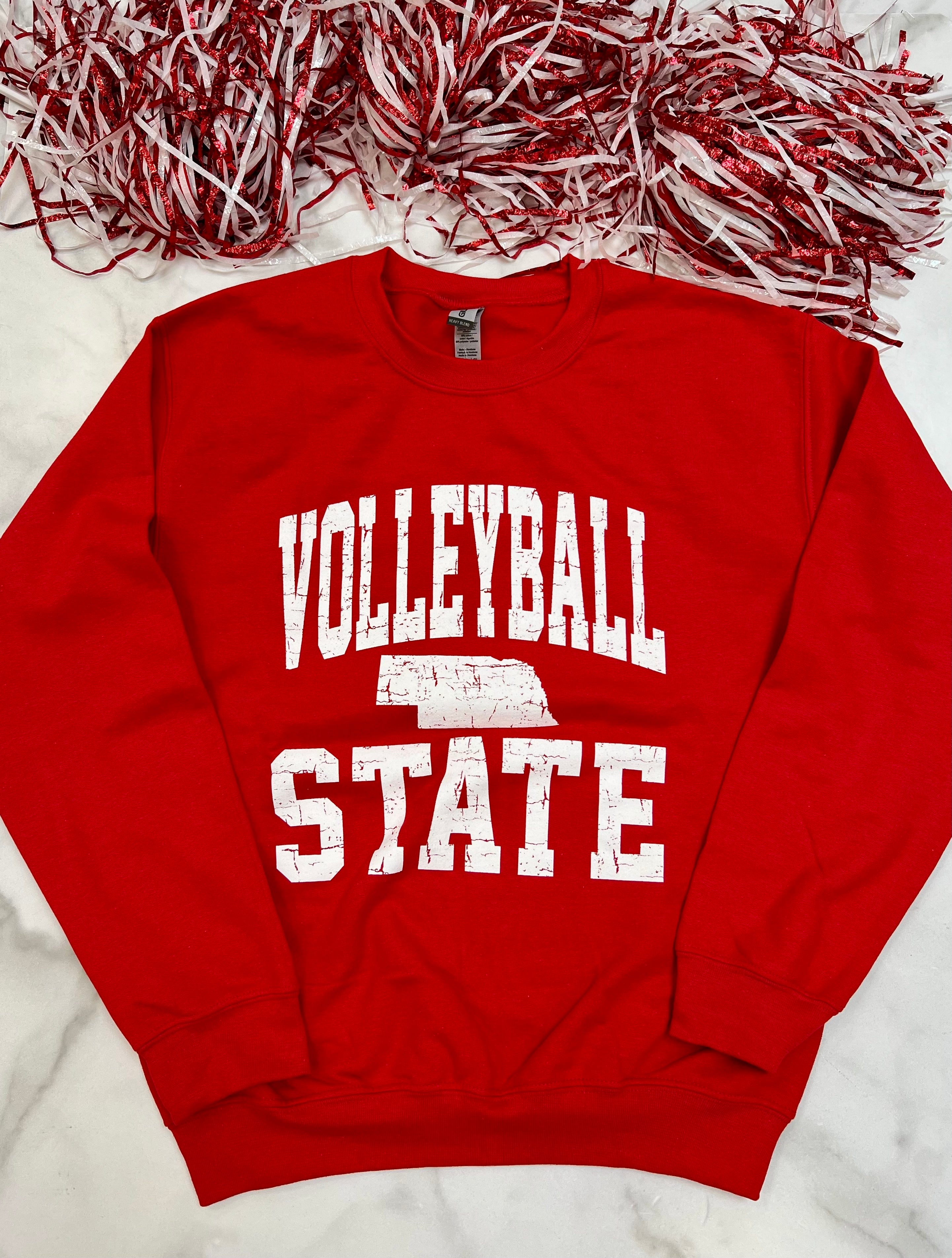 Volleyball State Graphic Sweatshirt