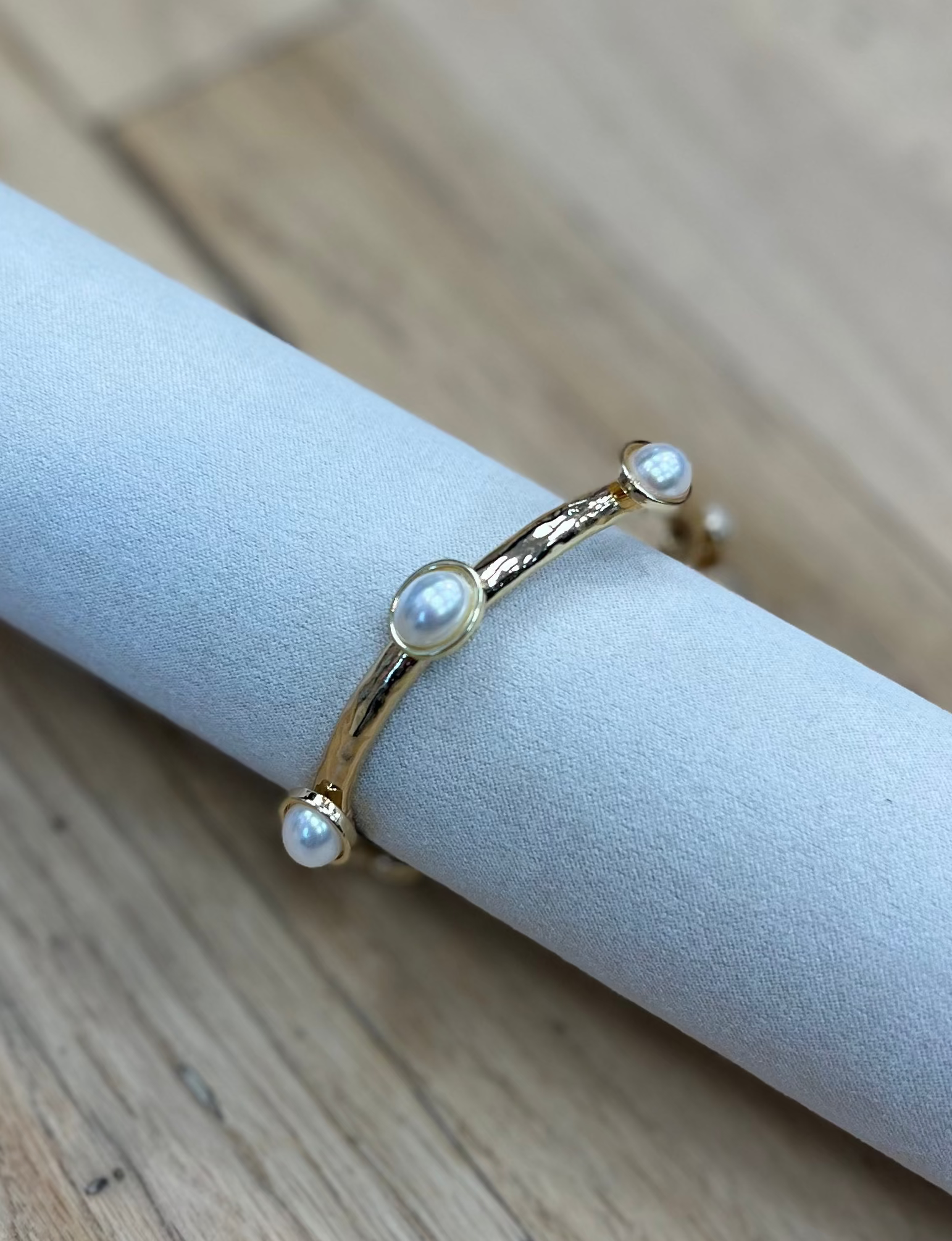 Piers Stretch Bracelet W/ Pearls