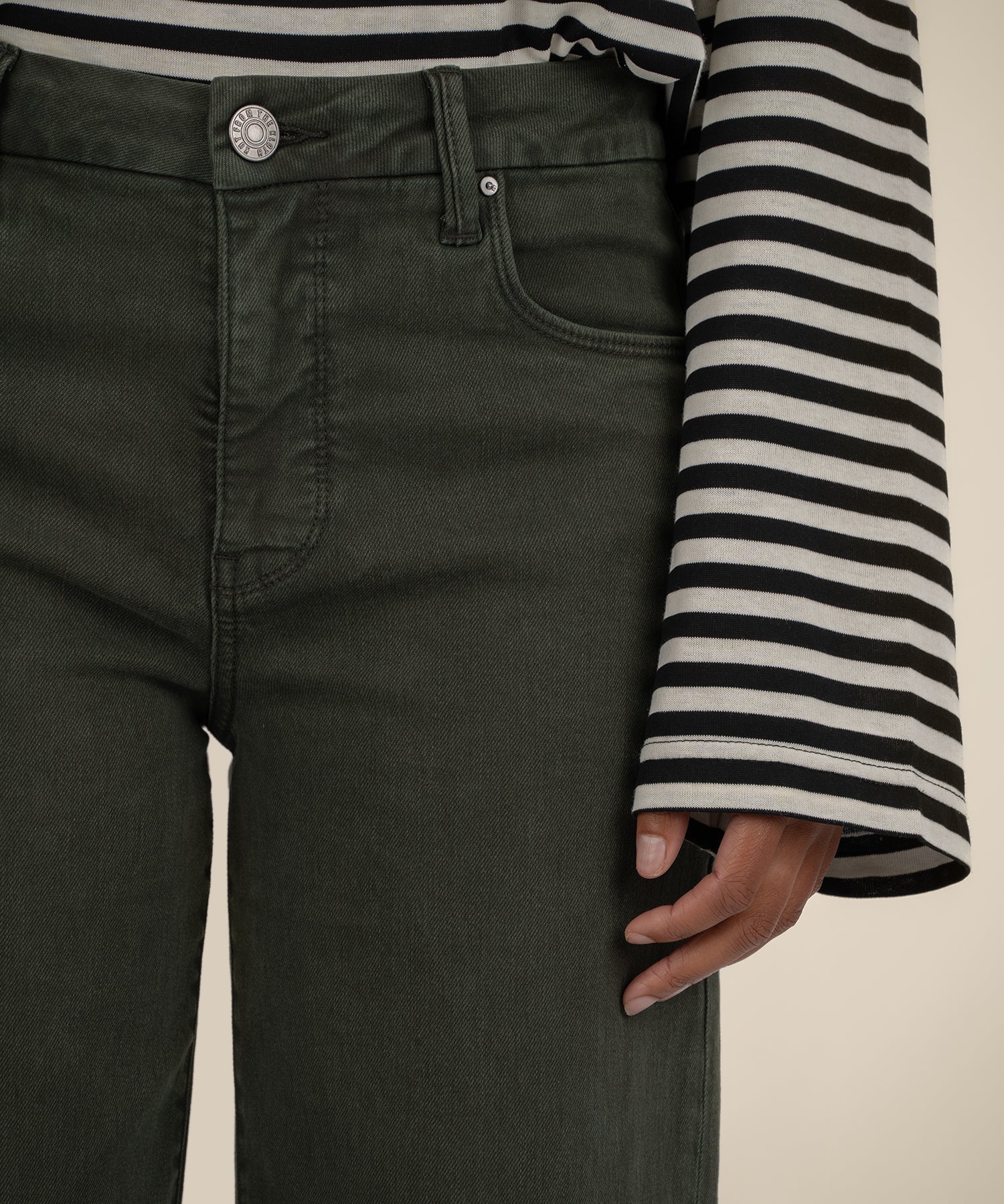 KUT Meg High Rise Wide Leg - Sherwood Forest