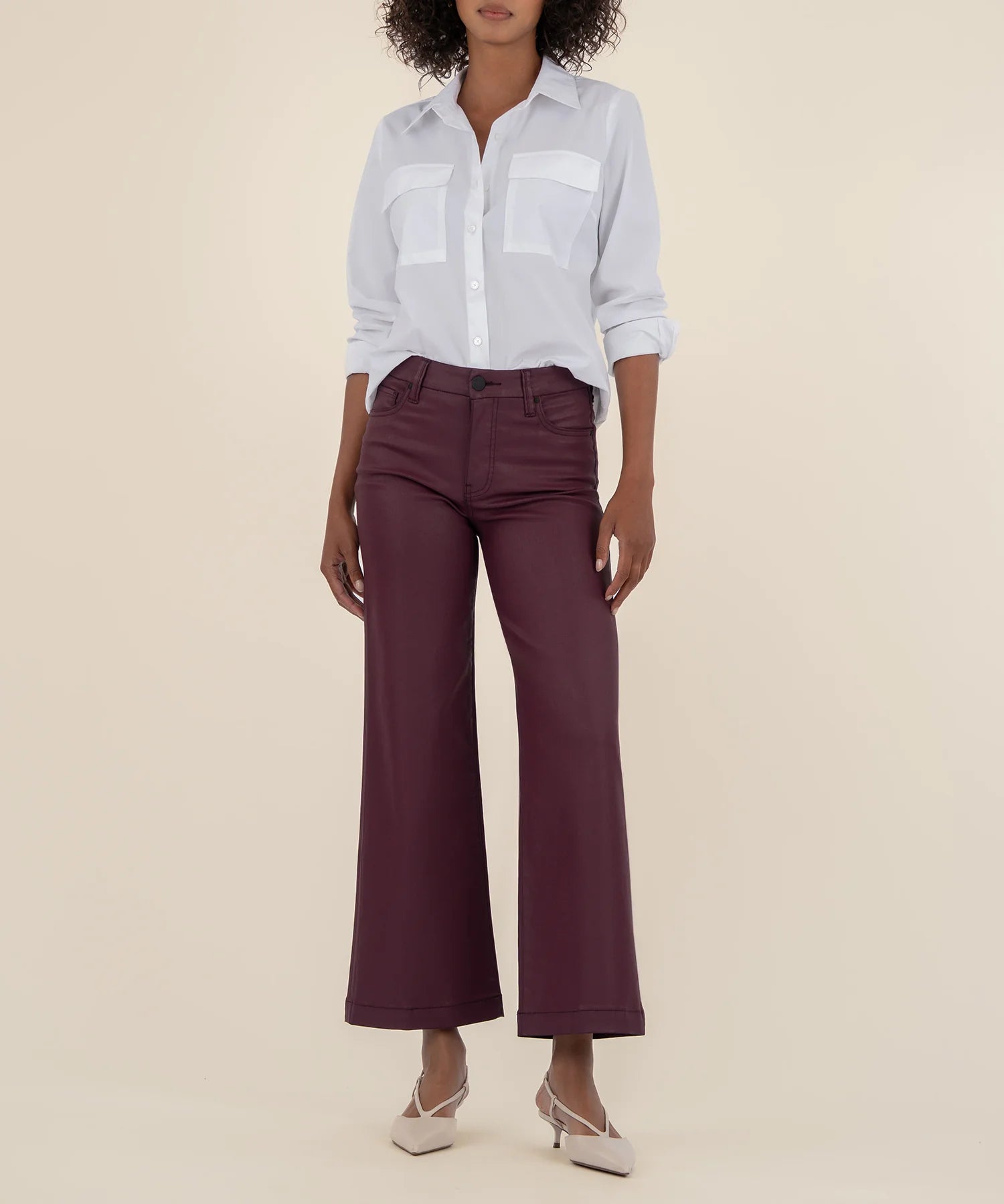 KUT Meg HR Fab Ab Wide Leg - Blackberry