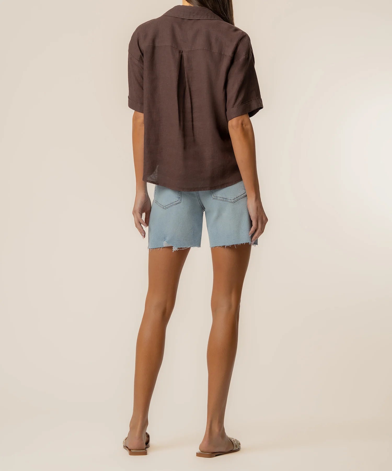 KUT Brianna Boxy Button Front Shirt