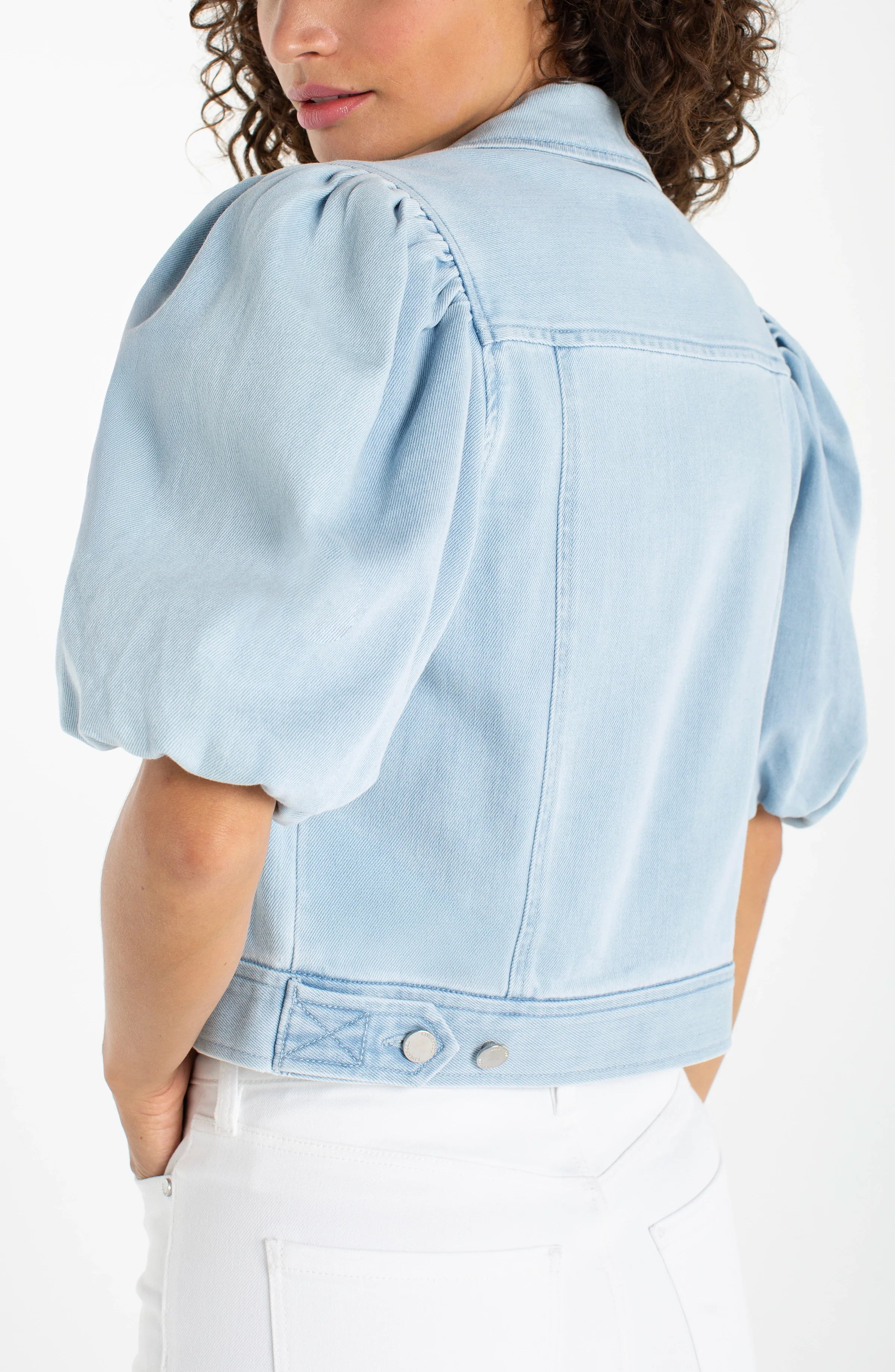Liverpool Puff Sleeved Cropped Jacket