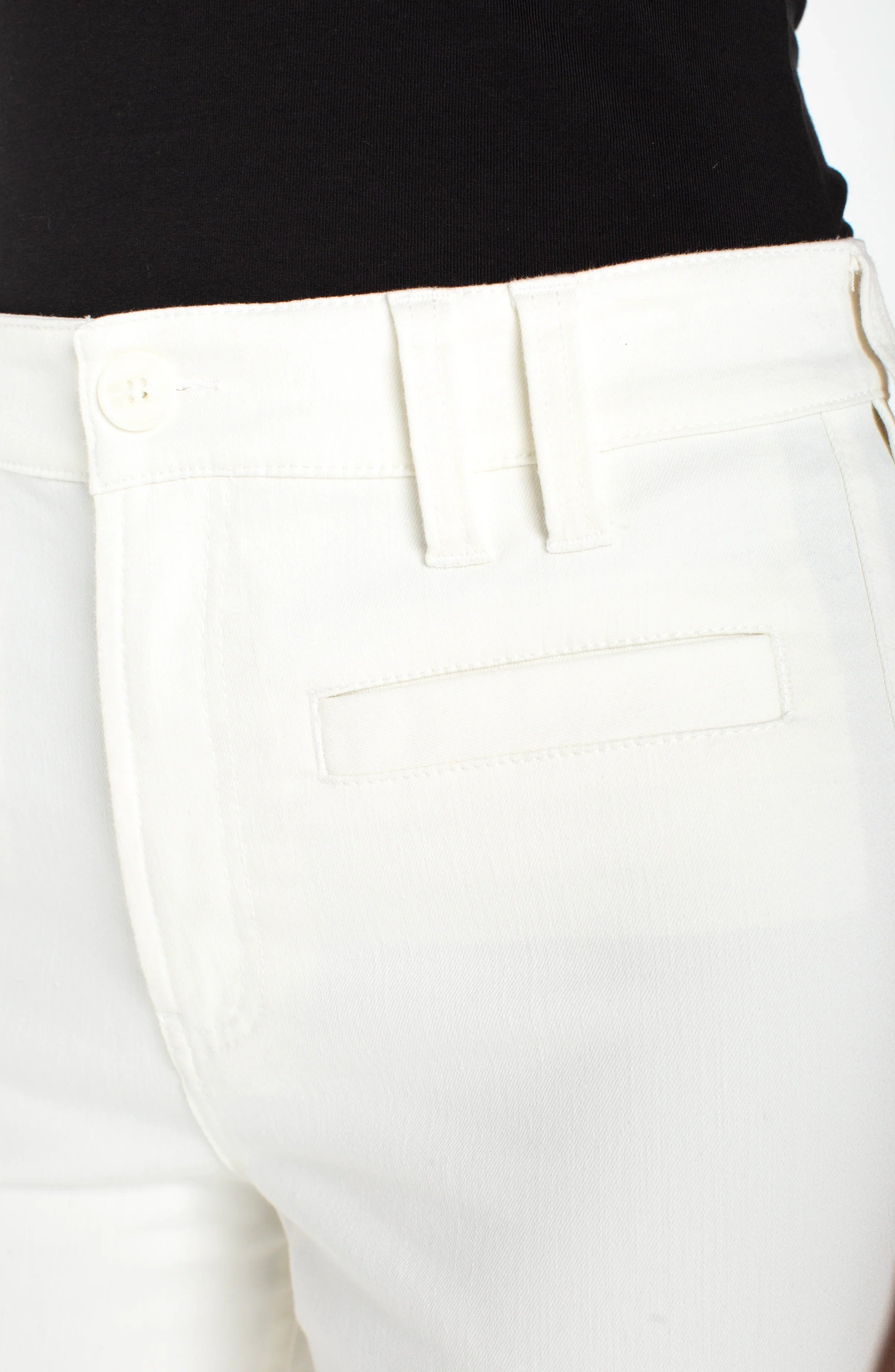 Liverpool HR Crop Wide Leg W/ Welt Pockets