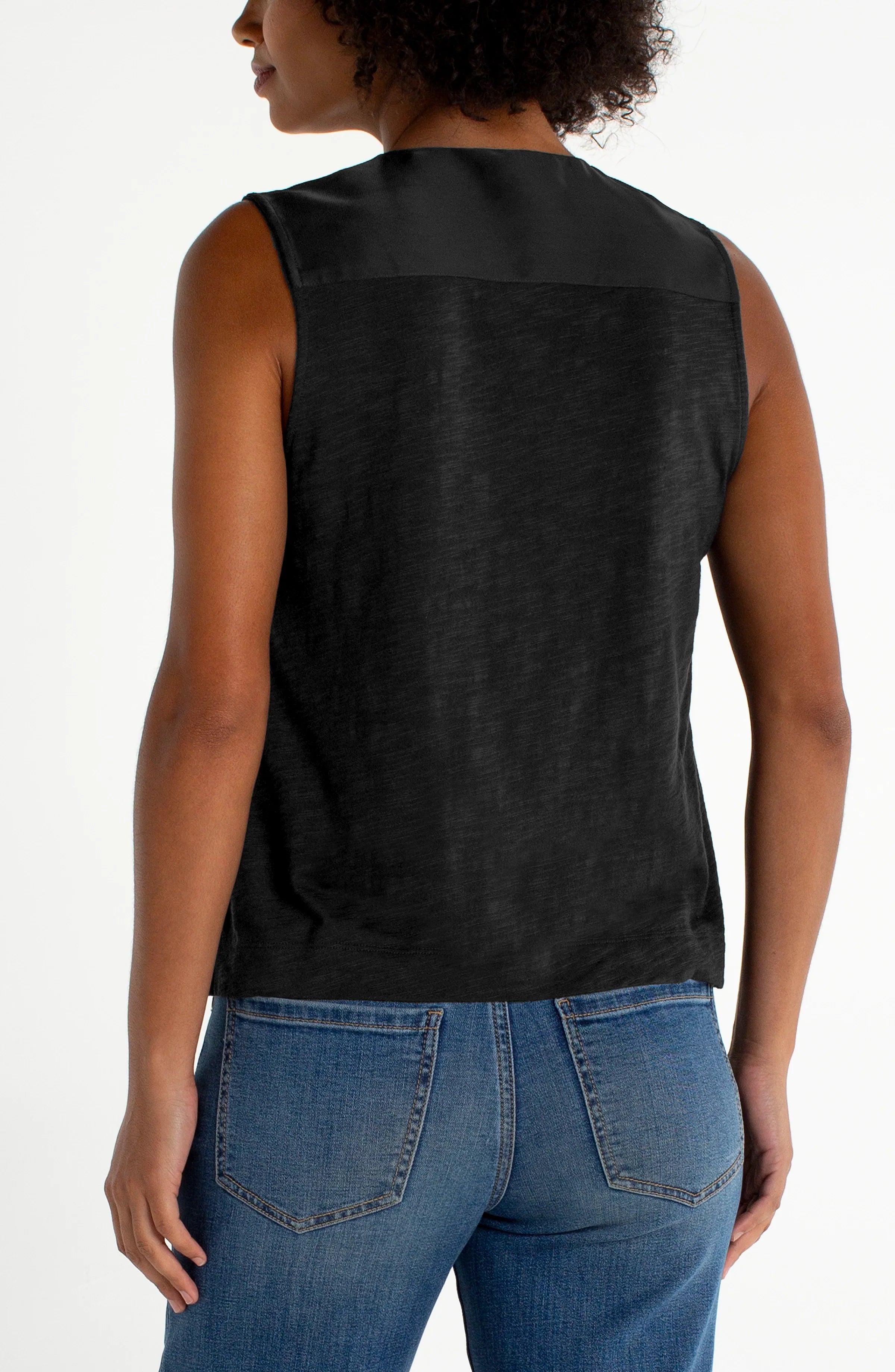 Liverpool Sleeveless V-Neck Top