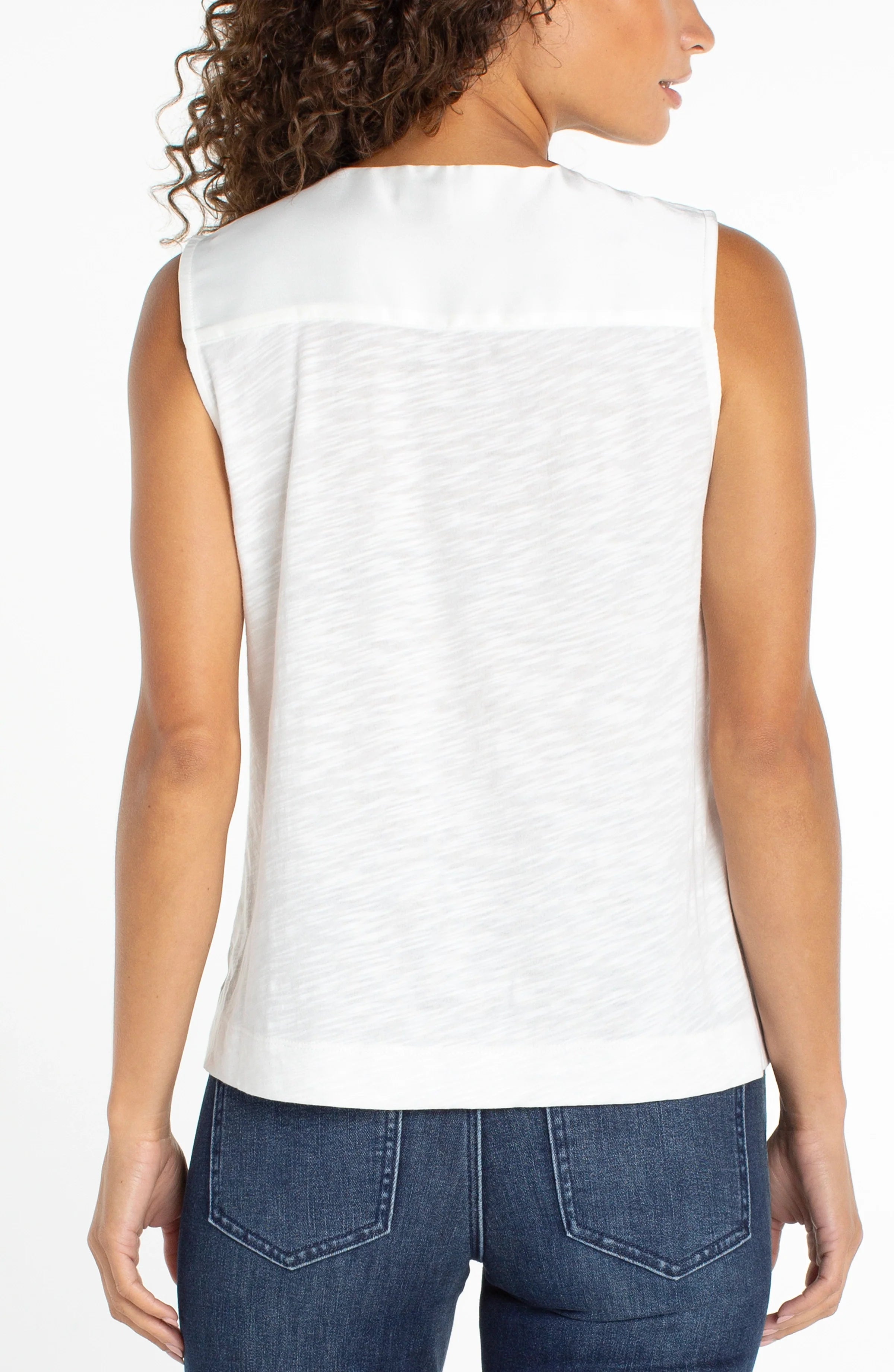 Liverpool Sleeveless V-Neck Top