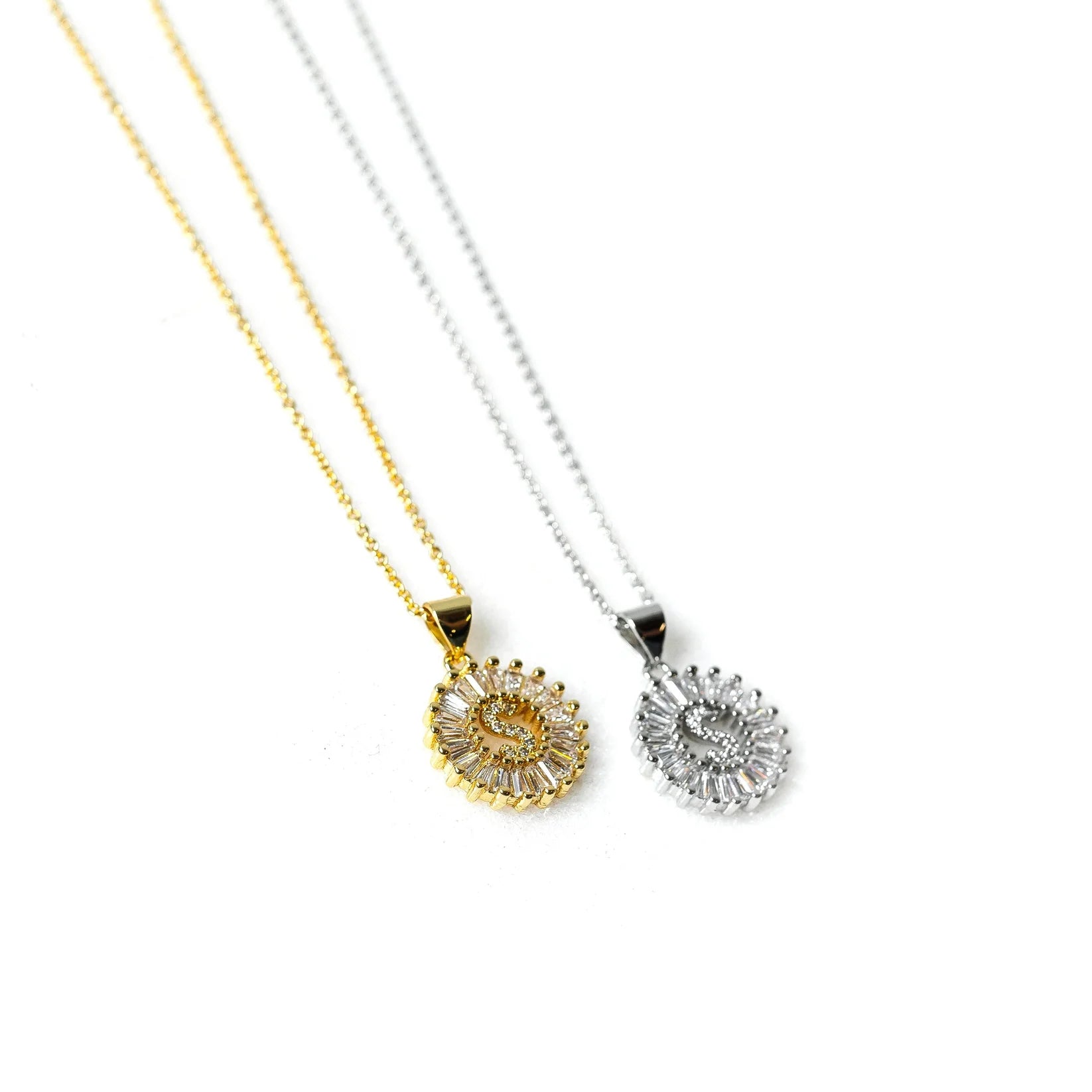 Sis Kiss Mini Radiant Initial Necklace