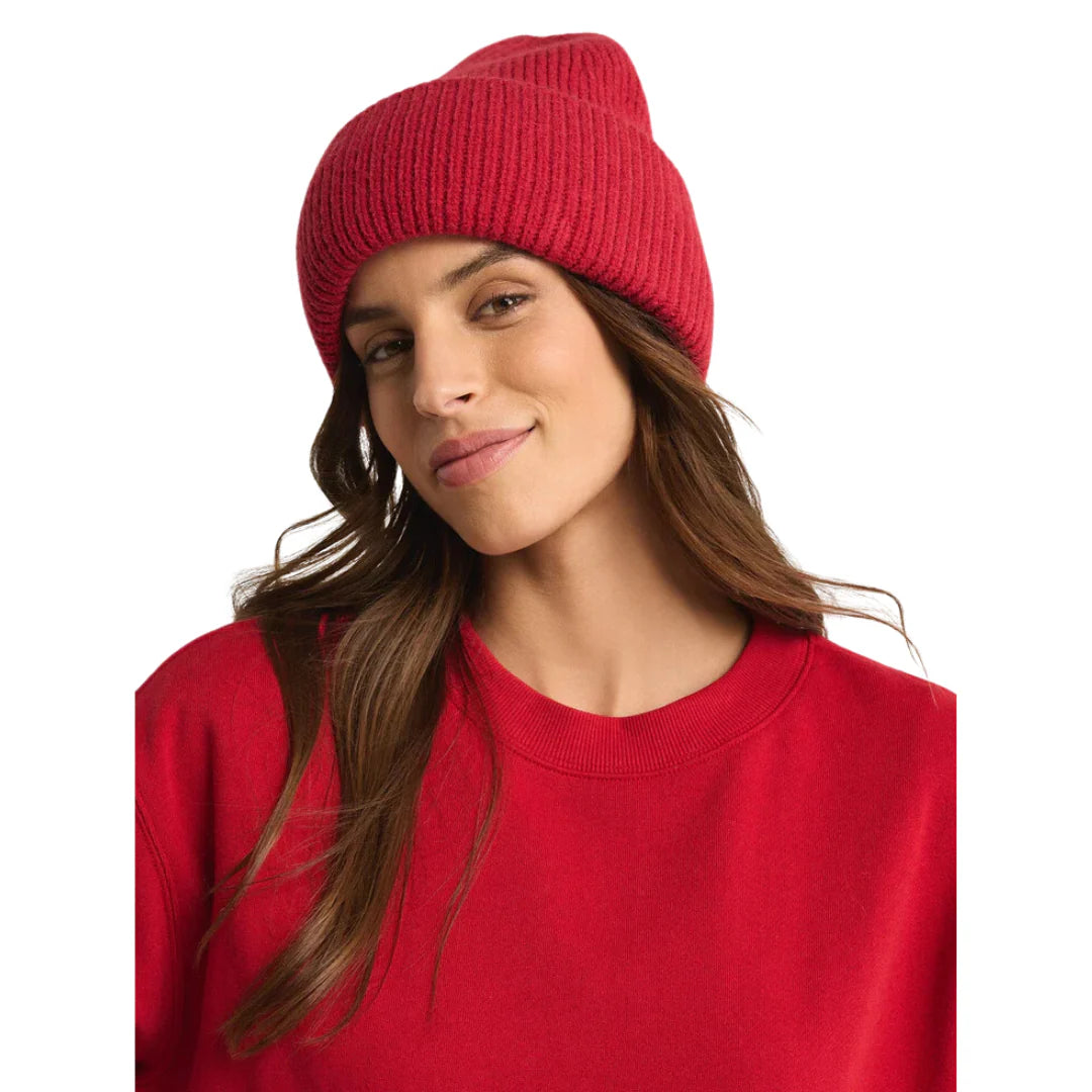 Z Supply Snow Cap Beanie - Haute Red