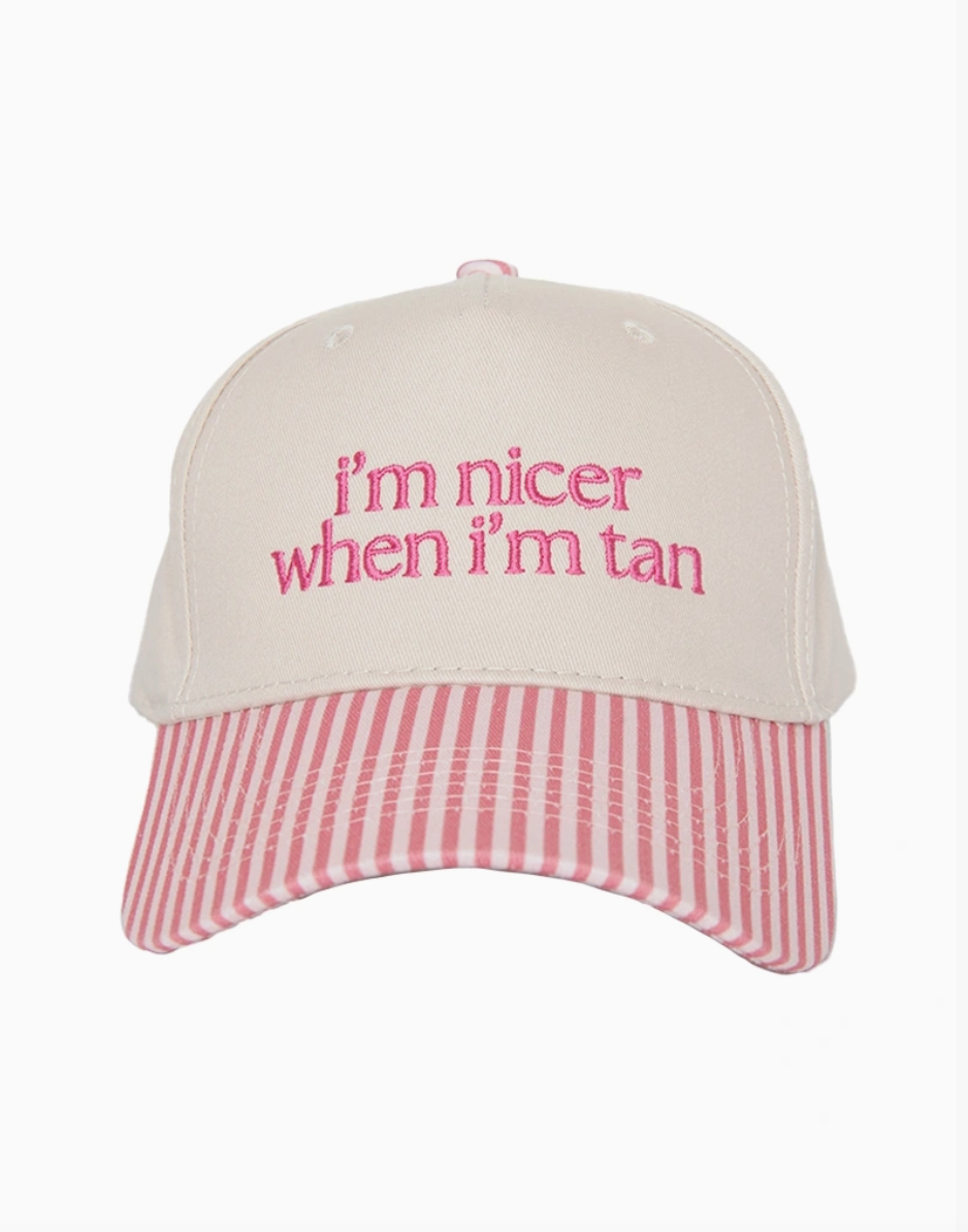 I'm Nicer When I'm Tan Vintage Hat