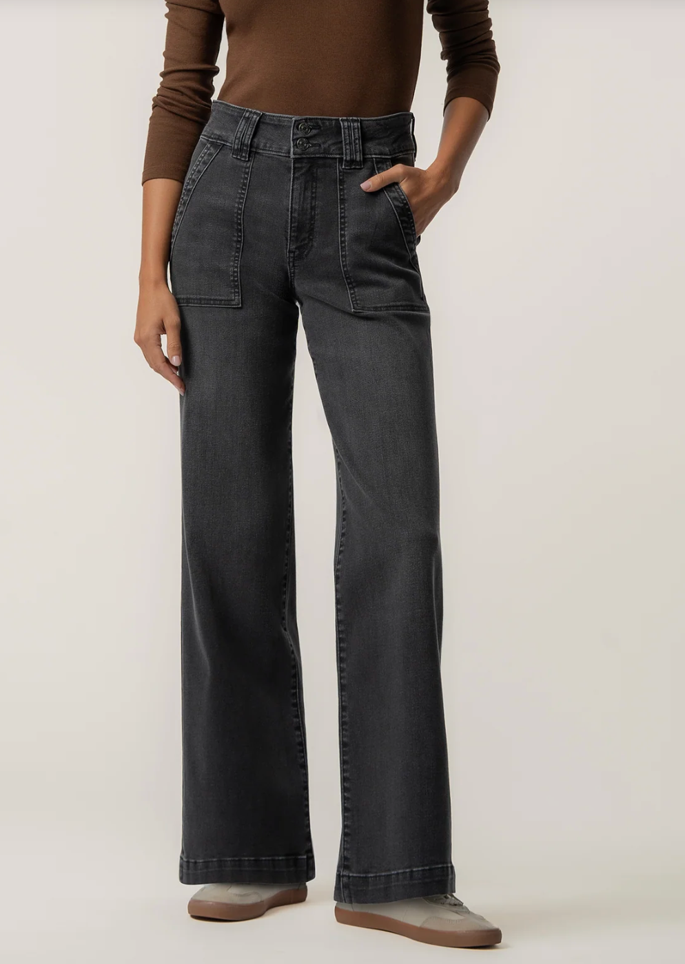 KUT Jodi High Rise Straight Leg - Innocently
