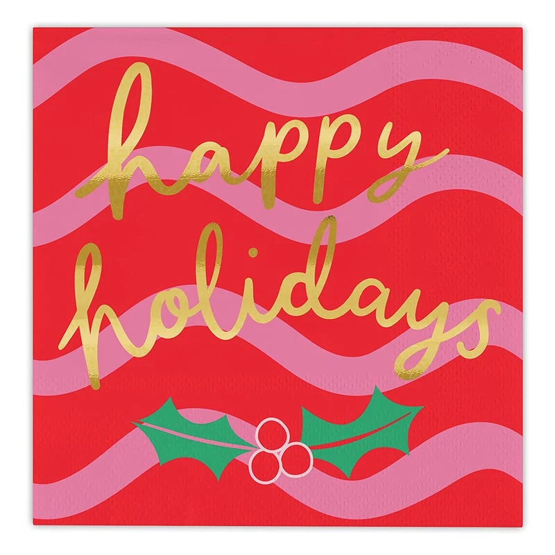 Slant Christmas Napkins