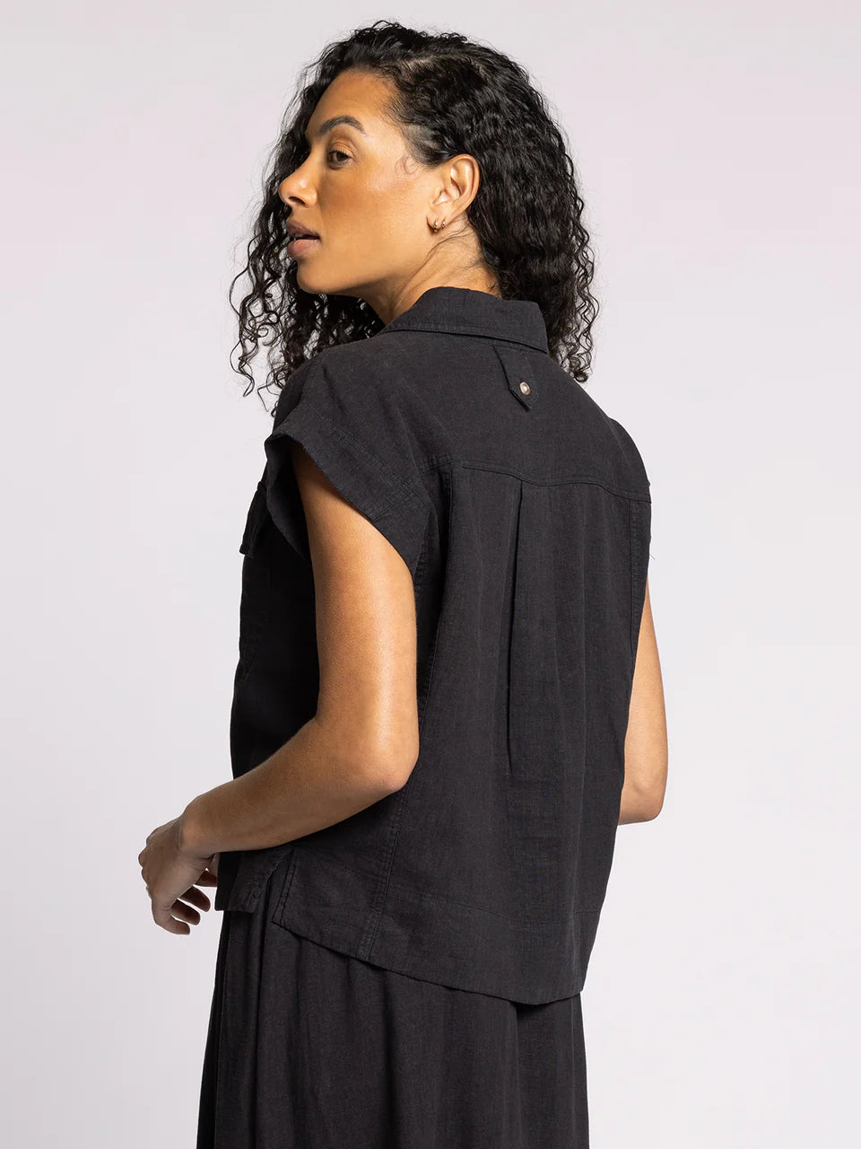 Thread & Supply Lydia Shirt - Obsidian