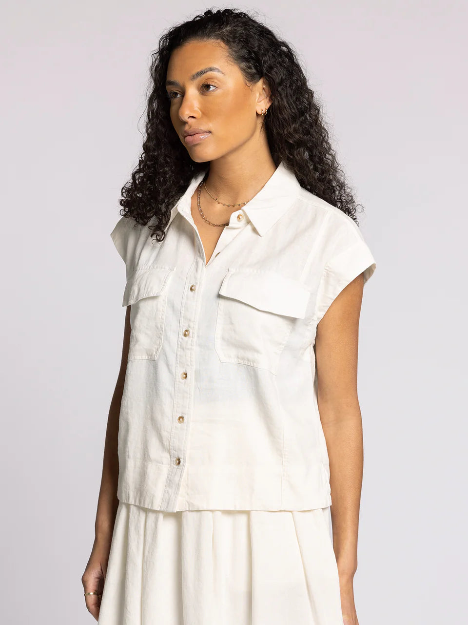 Thread & Supply Lydia Shirt - White
