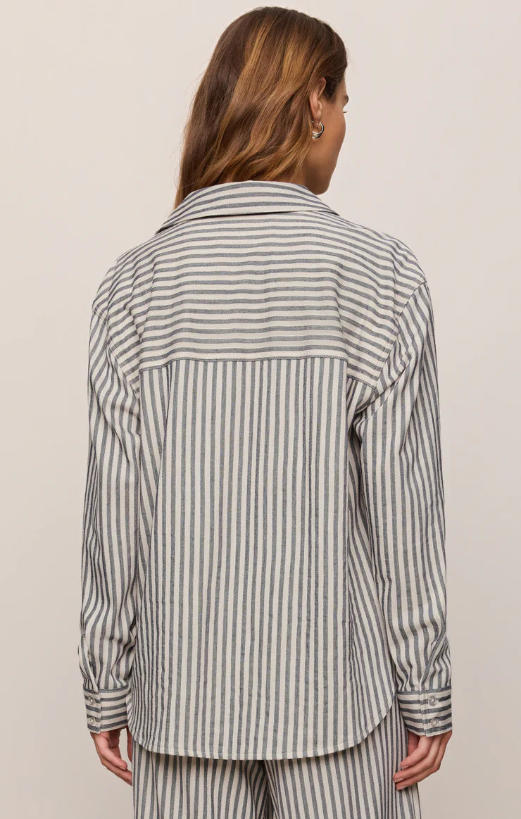 Z Supply Reese Button Up Stripe Top