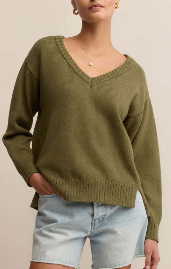 Z Supply All Around V-Neck Sweater