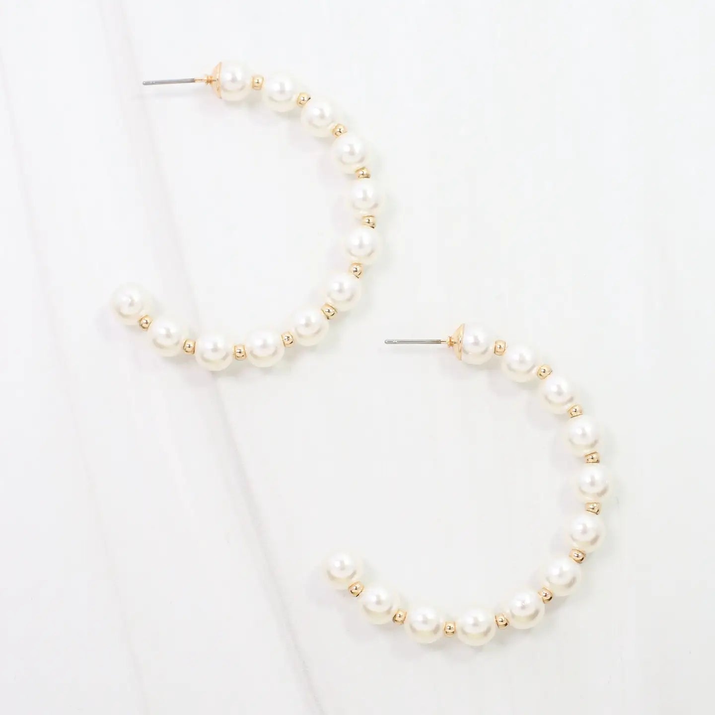 Moore Pearl Hoop Earring