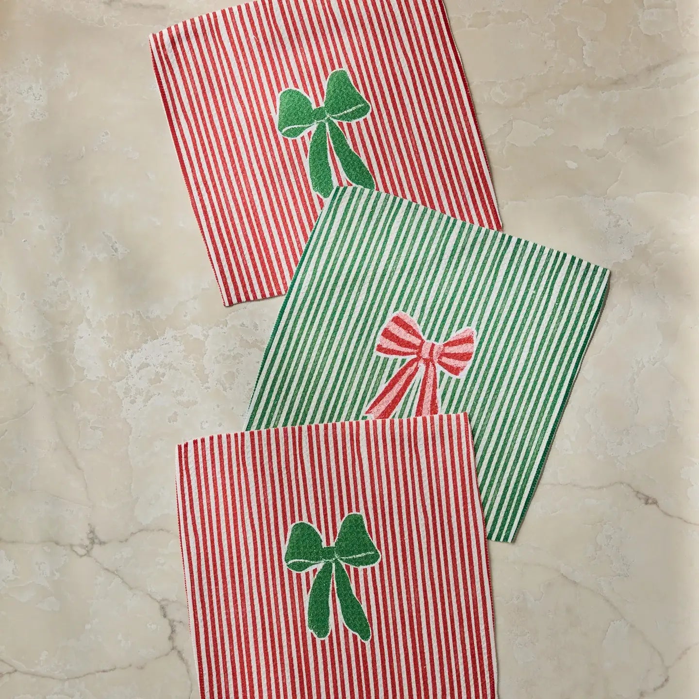 Geometry Christmas Dishcloth