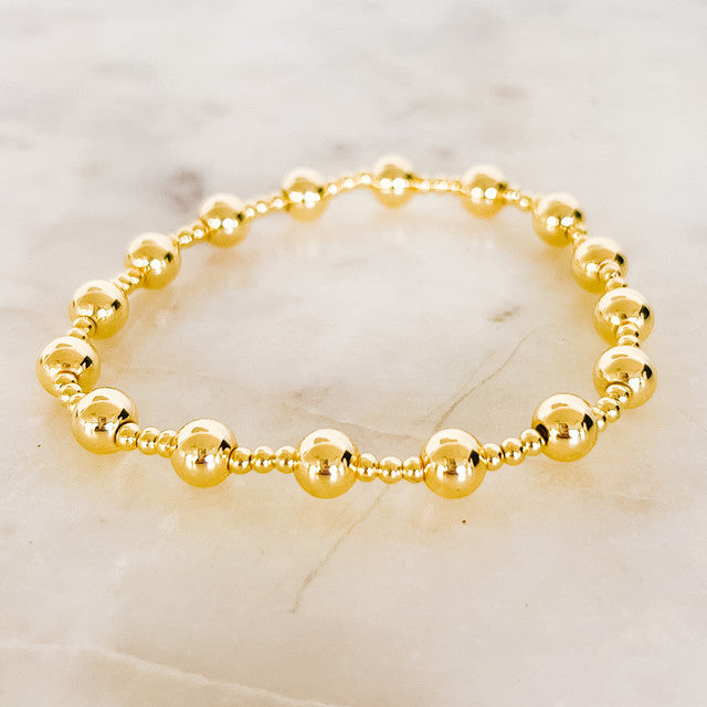 Gold Dipped Stretch Bracelet