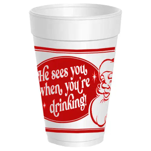 Christmas Styrofoam Cups