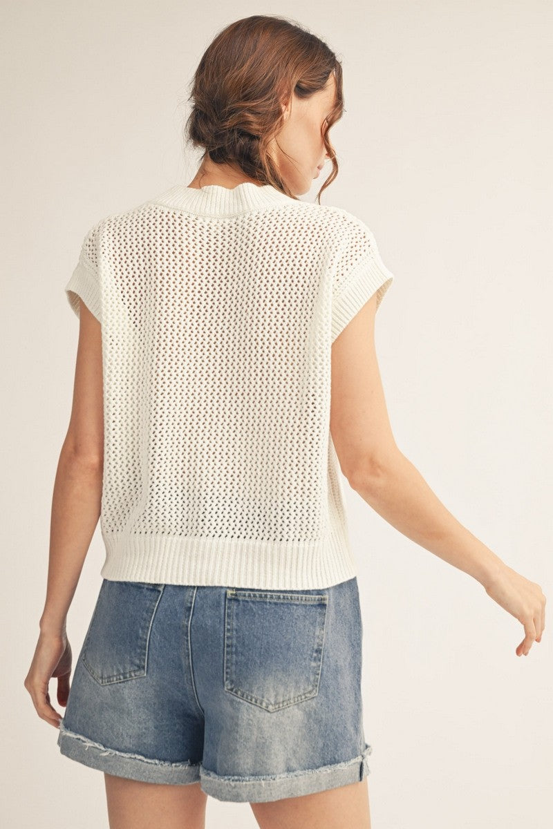 Drop Shoulder Lightweight Knit Sweater