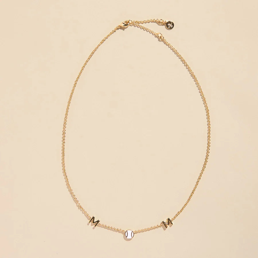 Nickel & Suede Mom Necklace