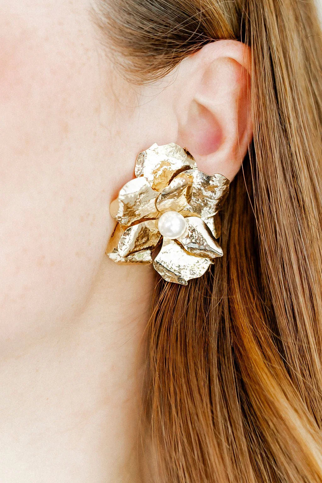 Bridget Flower Statement Earrings