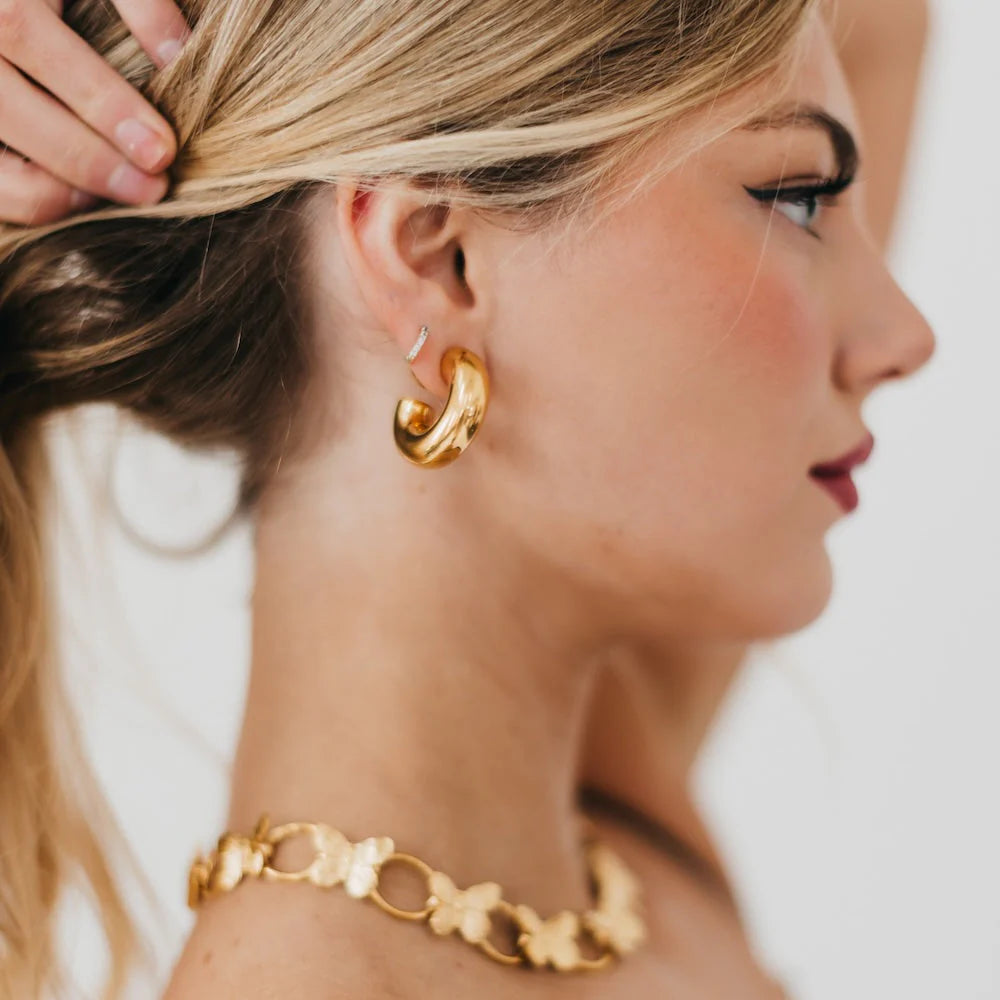 Caroline Reversible Hoop Earrings