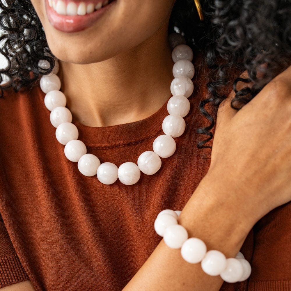 Iris Large Resin Bead Necklace