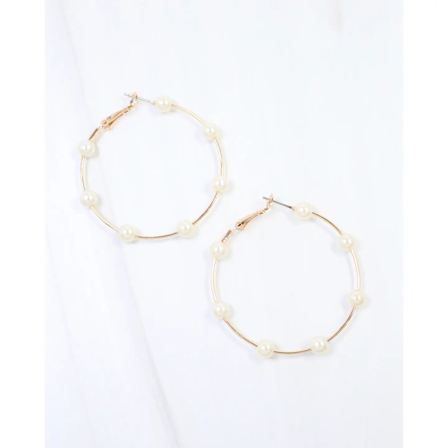 Mount Clemens Pearl Hoop Earring