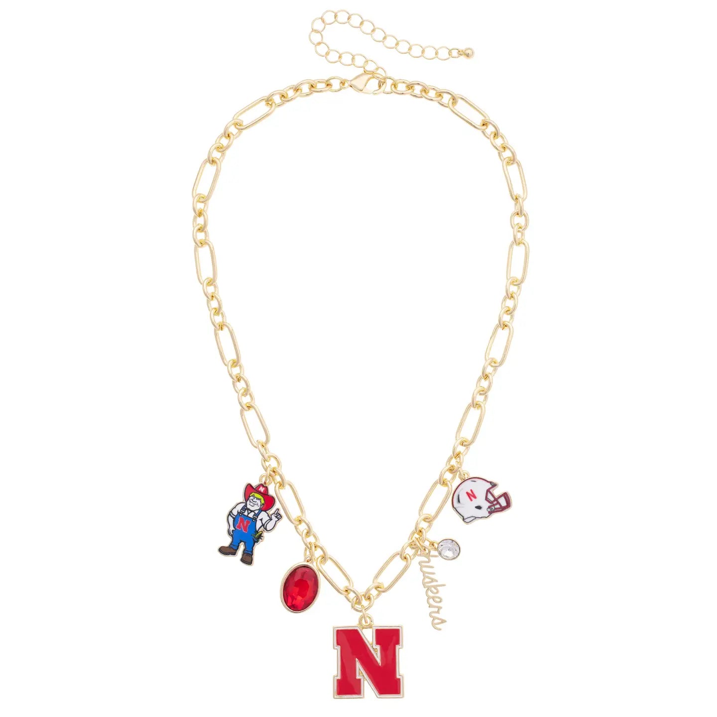 Nebraska Huskers Charm Necklace