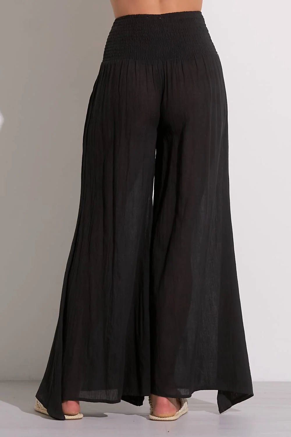 Elan Smock Waistband Palazzo Pant