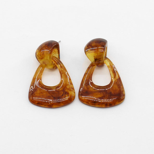 Acetate Dangle Earrings