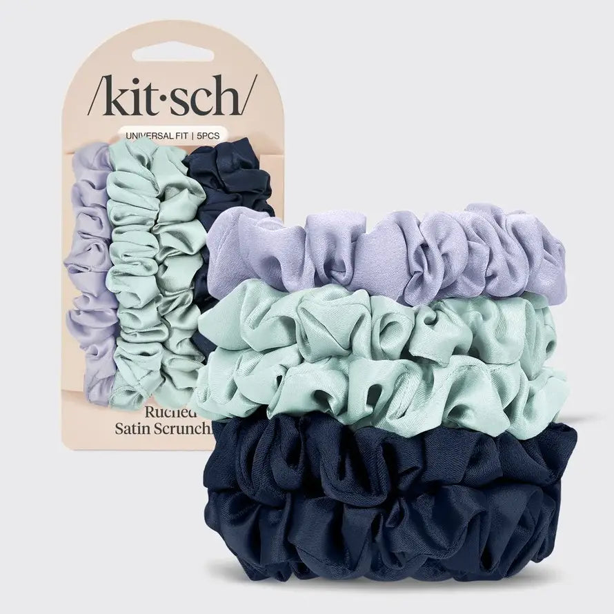Kitsch Ruched Lace Scrunchies 5pc Set