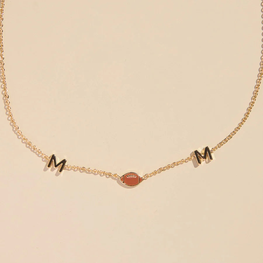 Nickel & Suede Mom Necklace