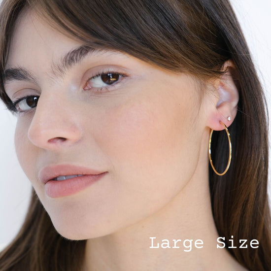 Gold Halo Hoops-Large