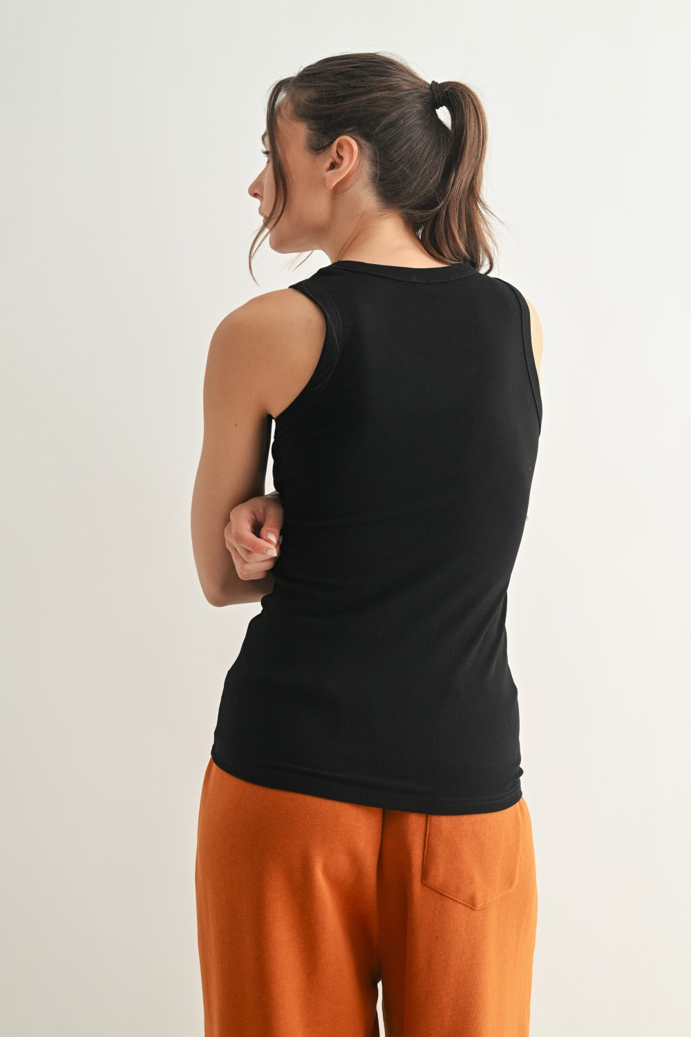 Essential Micro-Ribbed Athleisure Tank Top