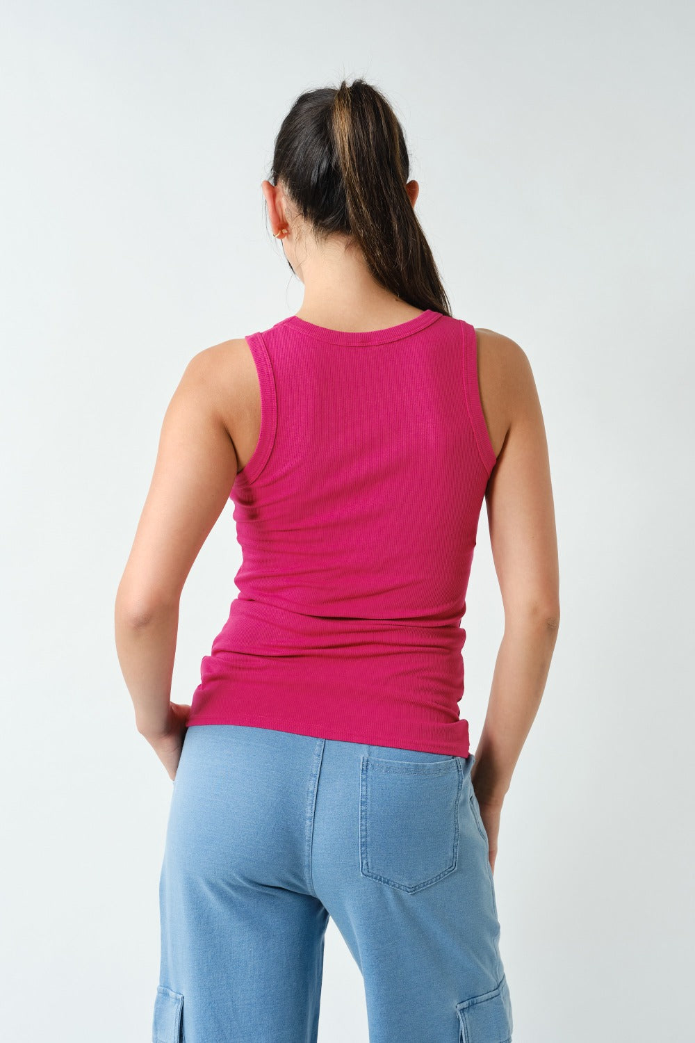 Essential Micro-Ribbed Athleisure Tank Top