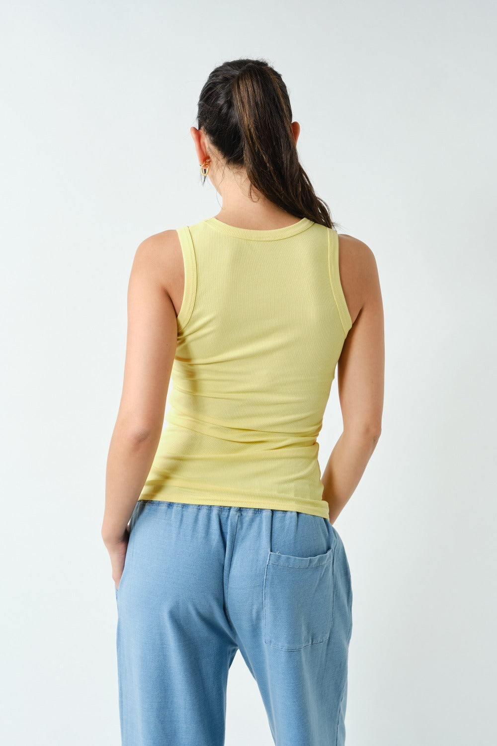 Essential Micro-Ribbed Athleisure Tank Top