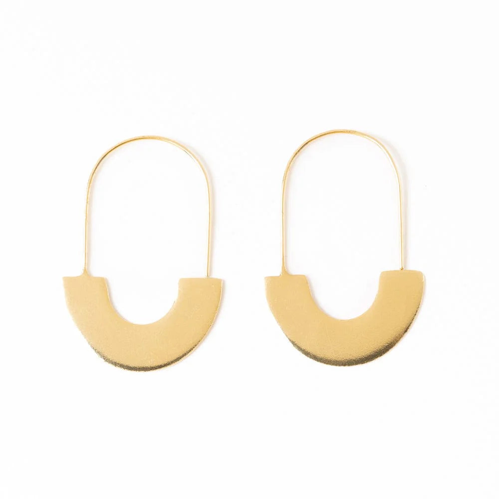 Maggie Half Circles Hoop Earrings