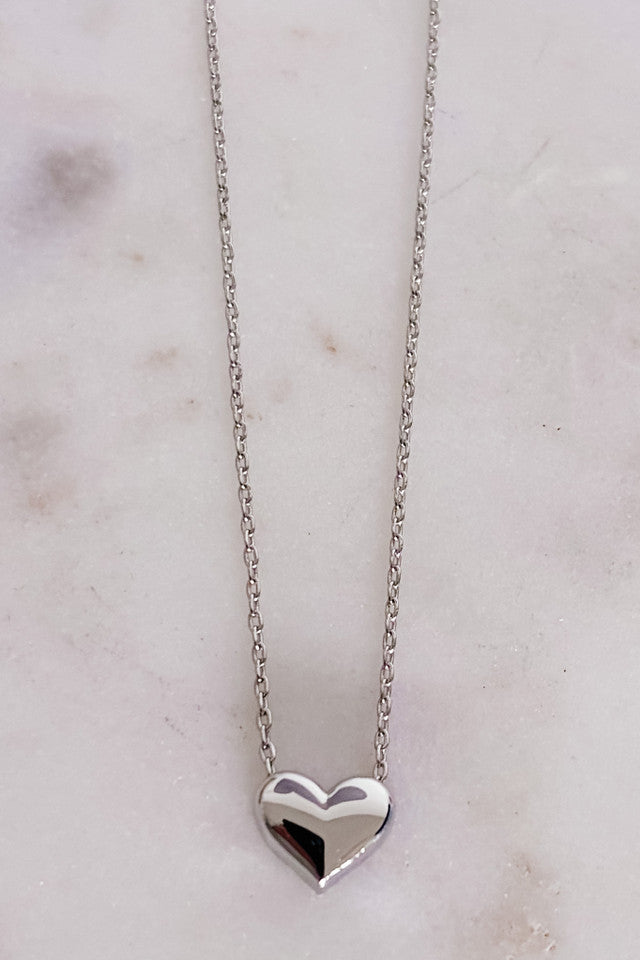 Gold-Dipped Dainty Heart Necklace